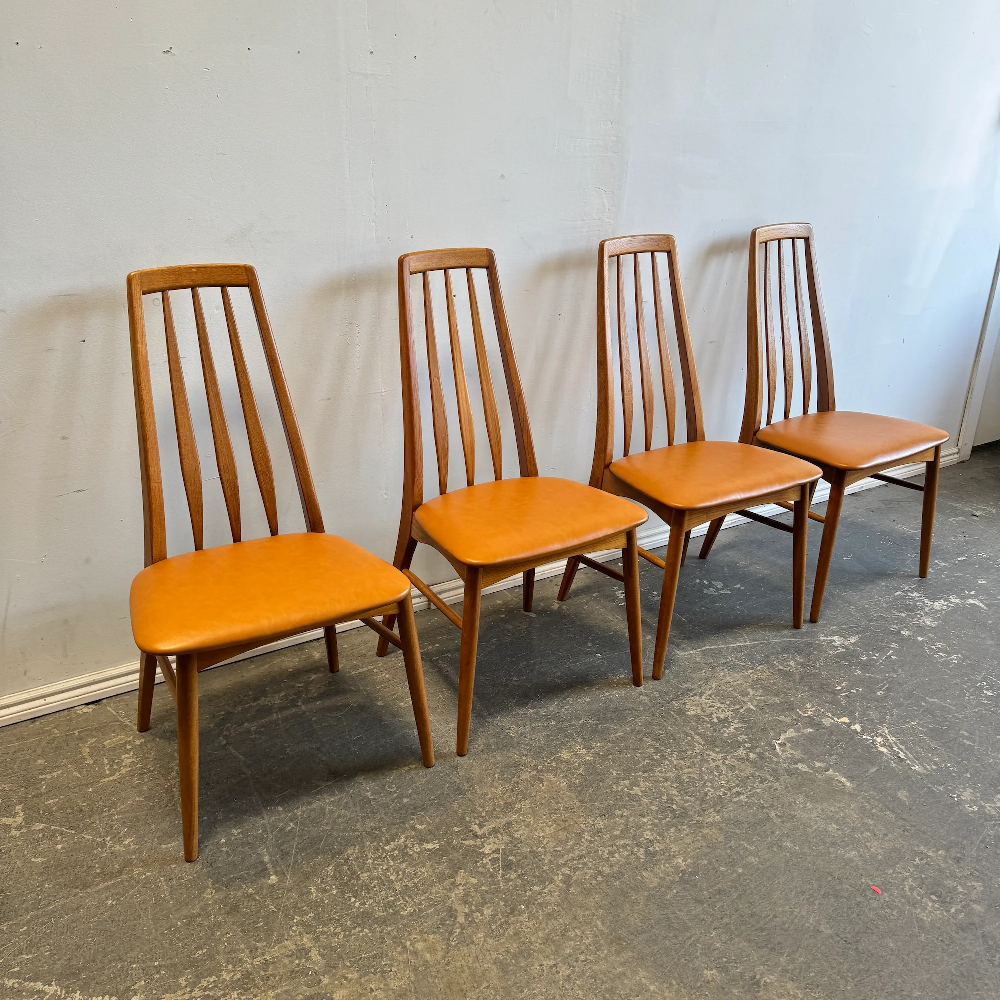 Danish Modern Teak Niels Koefoed 'Eva' Dining Chairs, 1960 - Image 3