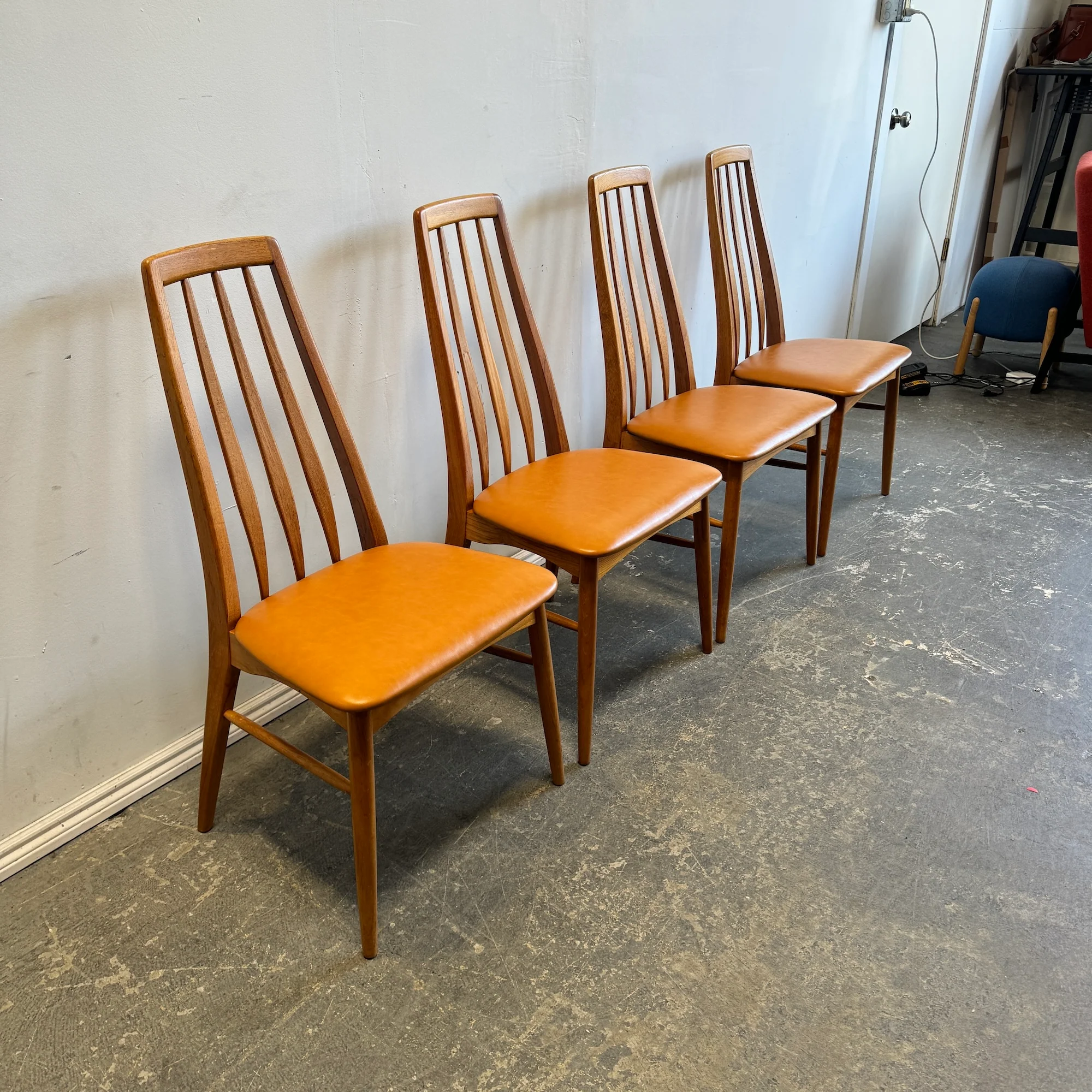 Danish Modern Teak Niels Koefoed 'Eva' Dining Chairs, 1960 - Image 6