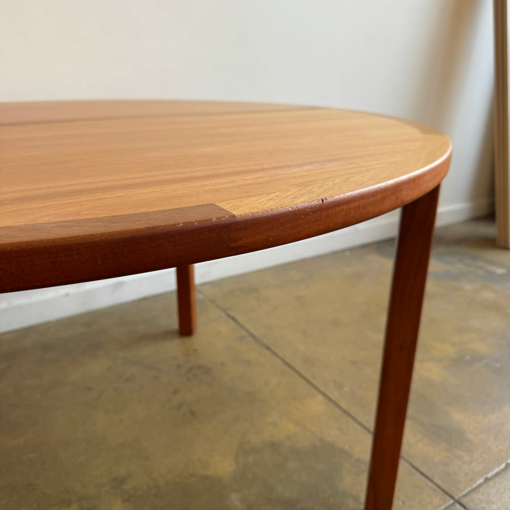 Danish Modern Teak Round Dining Table (1989) - Image 7