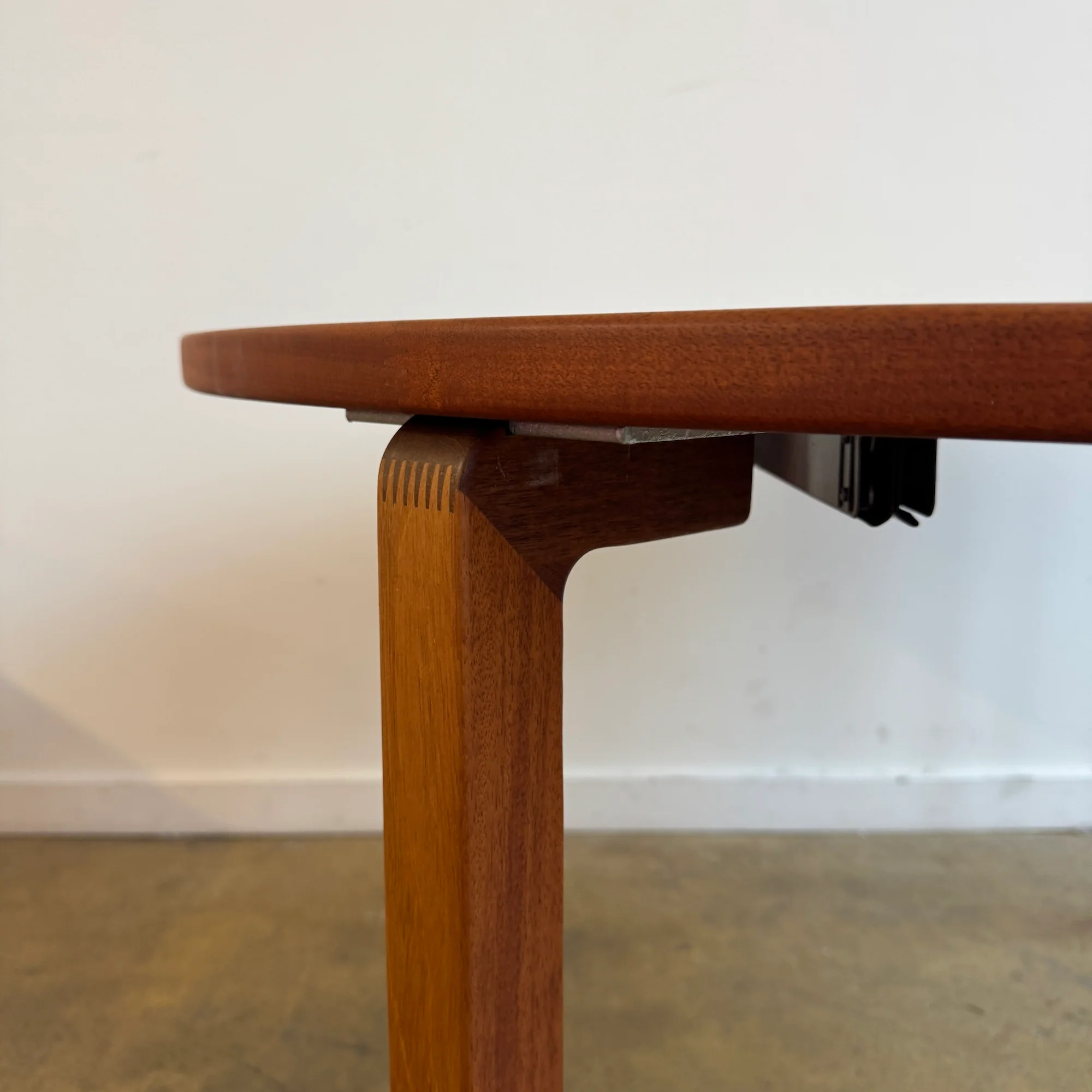 Danish Modern Teak Round Dining Table (1989) - Image 9