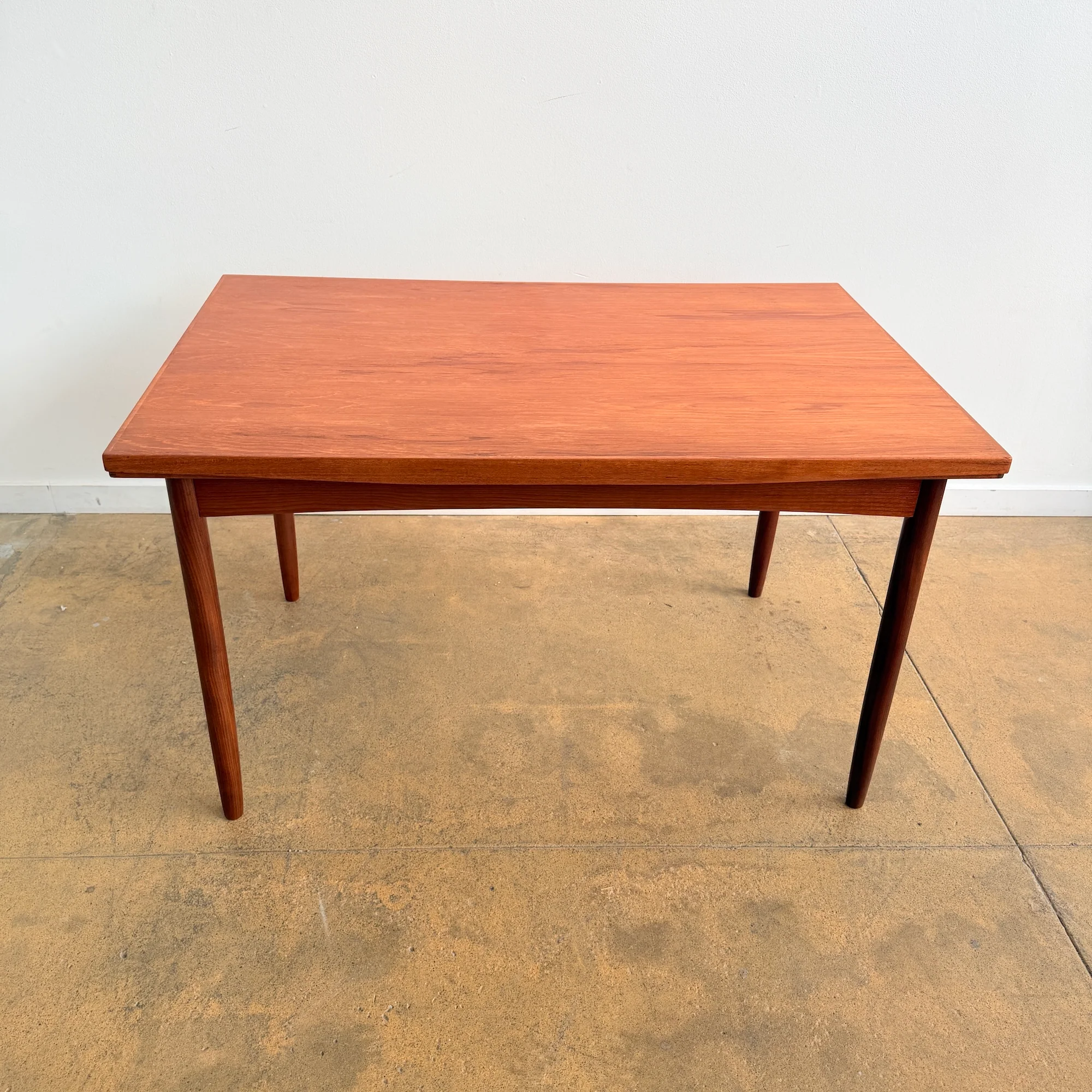 Danish Modern Teakwood Angular Expandable Dining Table - Image 7