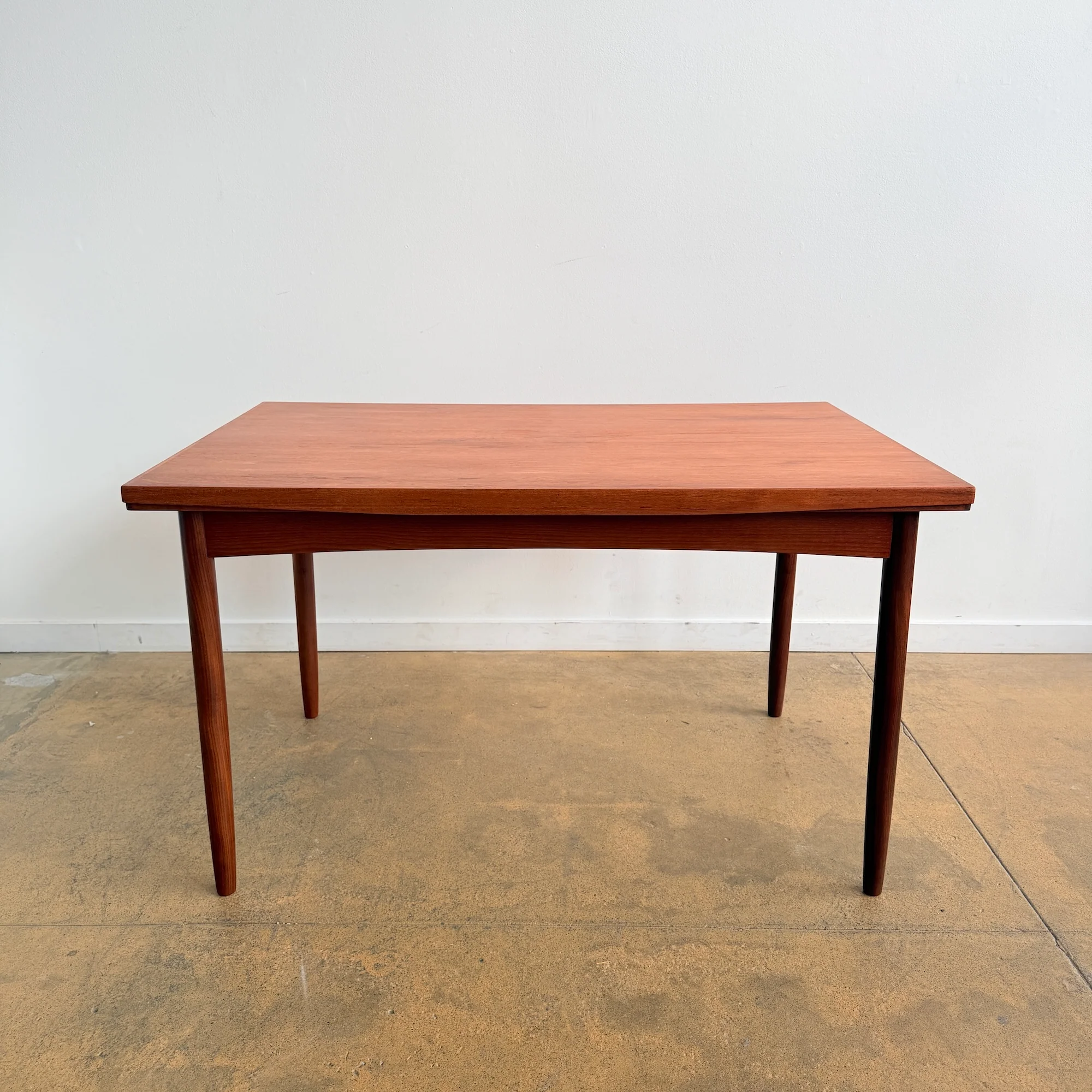 Danish Modern Teakwood Angular Expandable Dining Table - Image 8