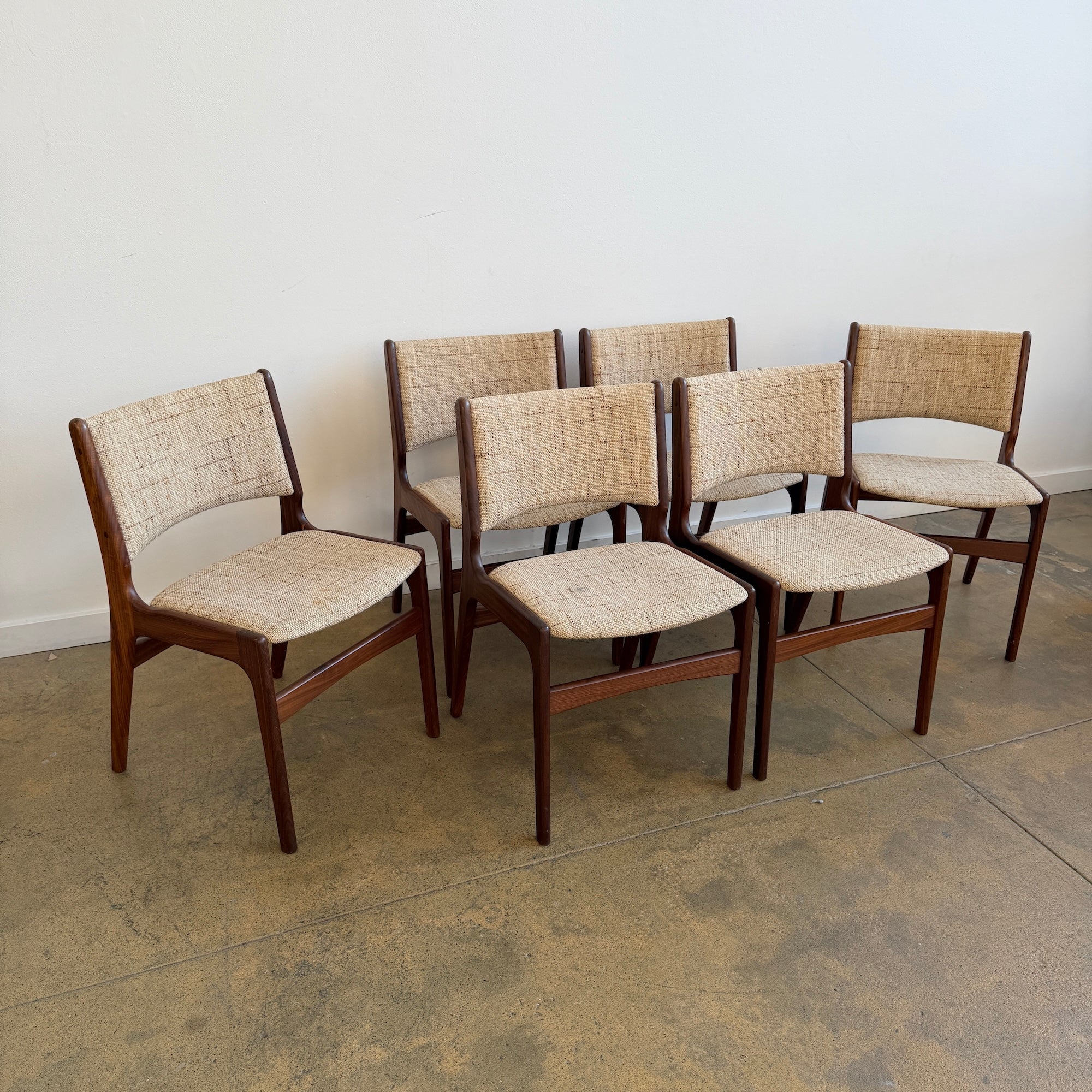 Danish Modern Teakwood Erik Buch Model 89 Dining Chairs - Image 2