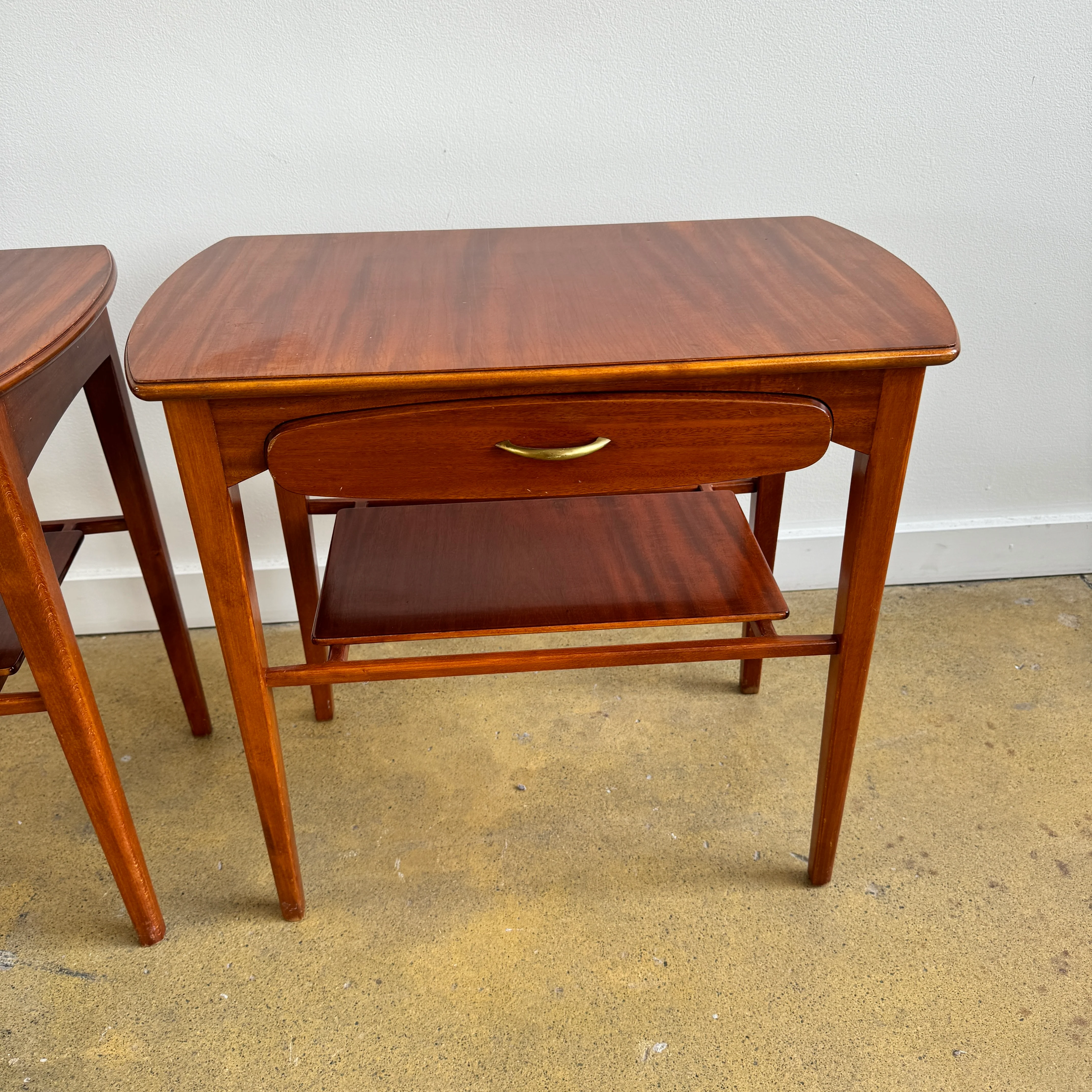 Danish Modern Teakwood Pair of Nightstands - Image 4
