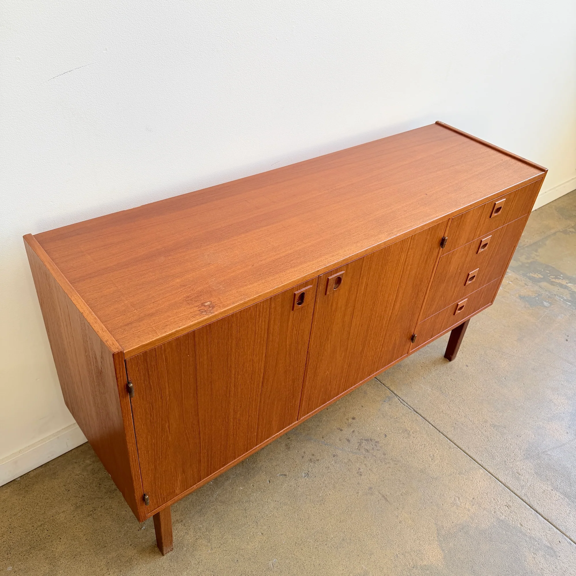 Danish Modern Teakwood Small Sideboard - Image 4