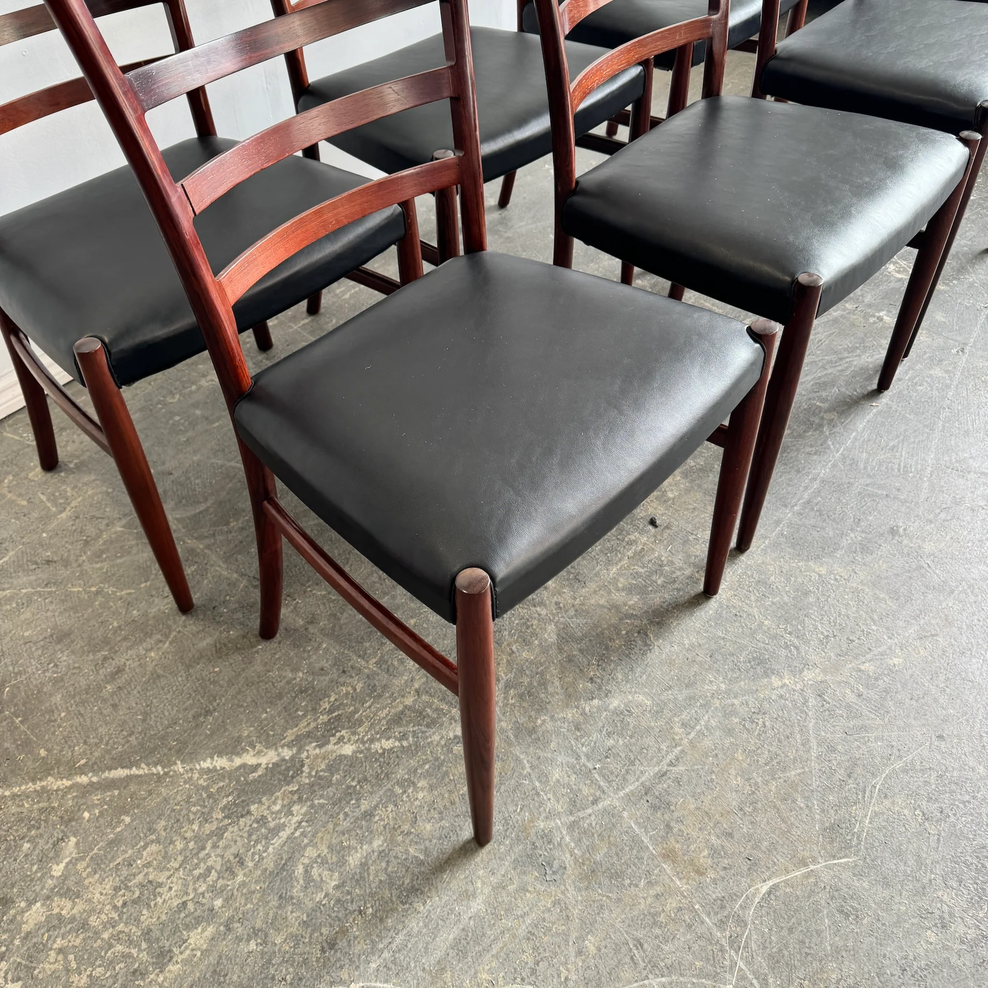 Danish Set of 6 Skovby Mobelfabrik Dining Chairs - Image 7