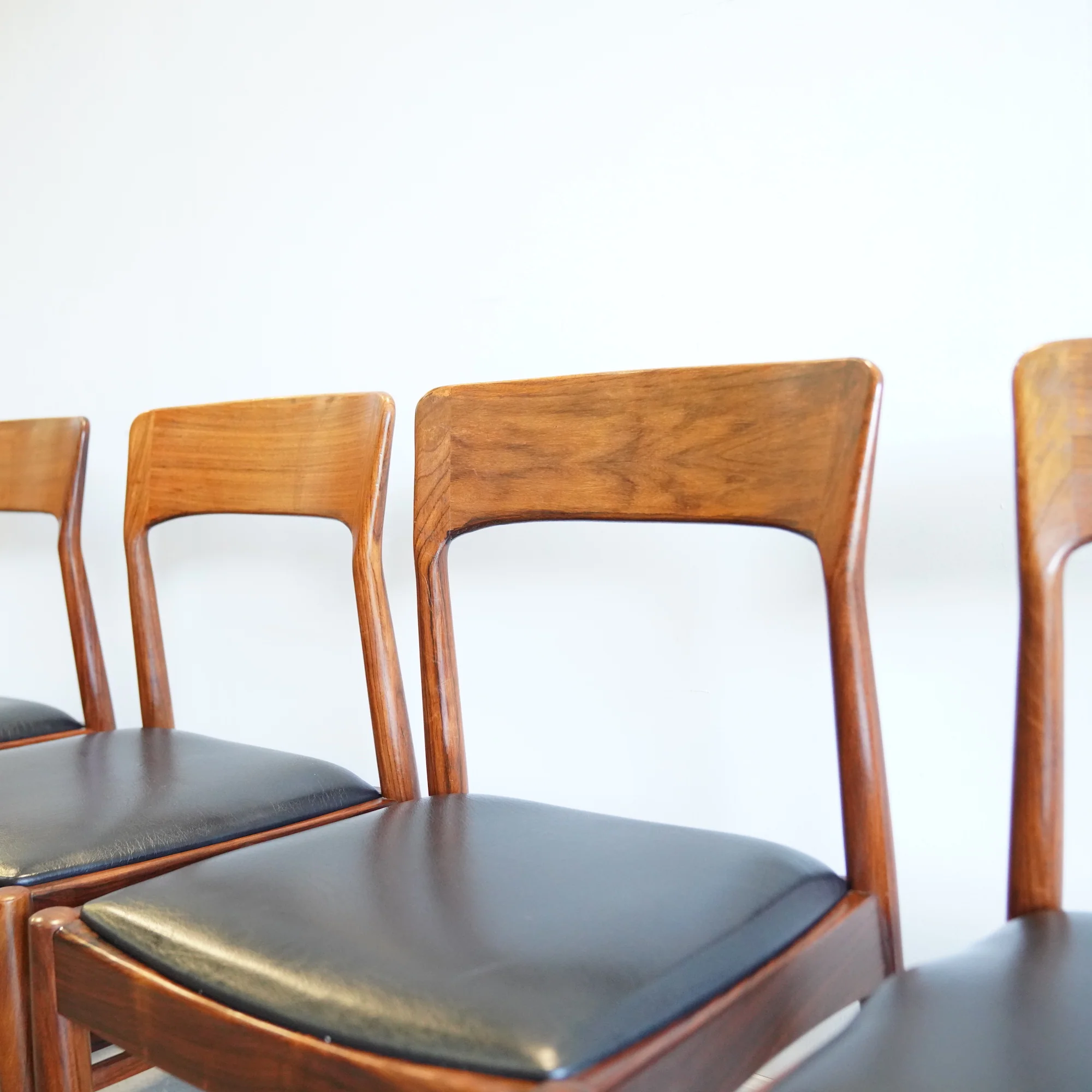 Danish Teak chairs by Henning Kjærnulf for Korup Stolefabrik Model 26 - Image 6