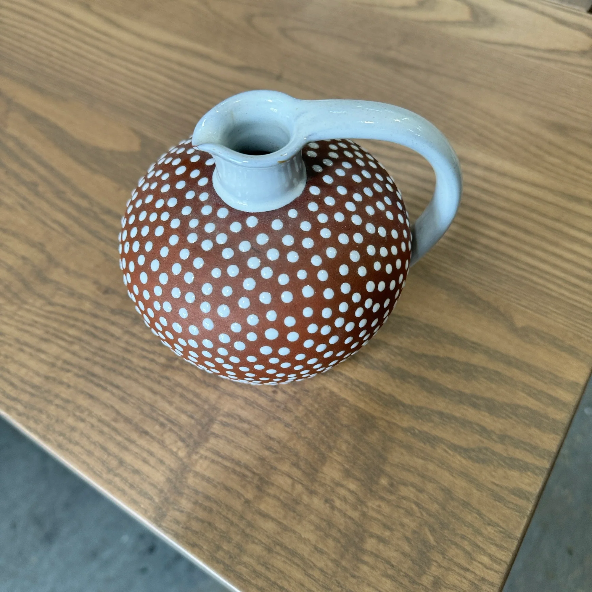 Danish Zeuthen Keramik Denmark Redware Pottery Pitcher - Image 2
