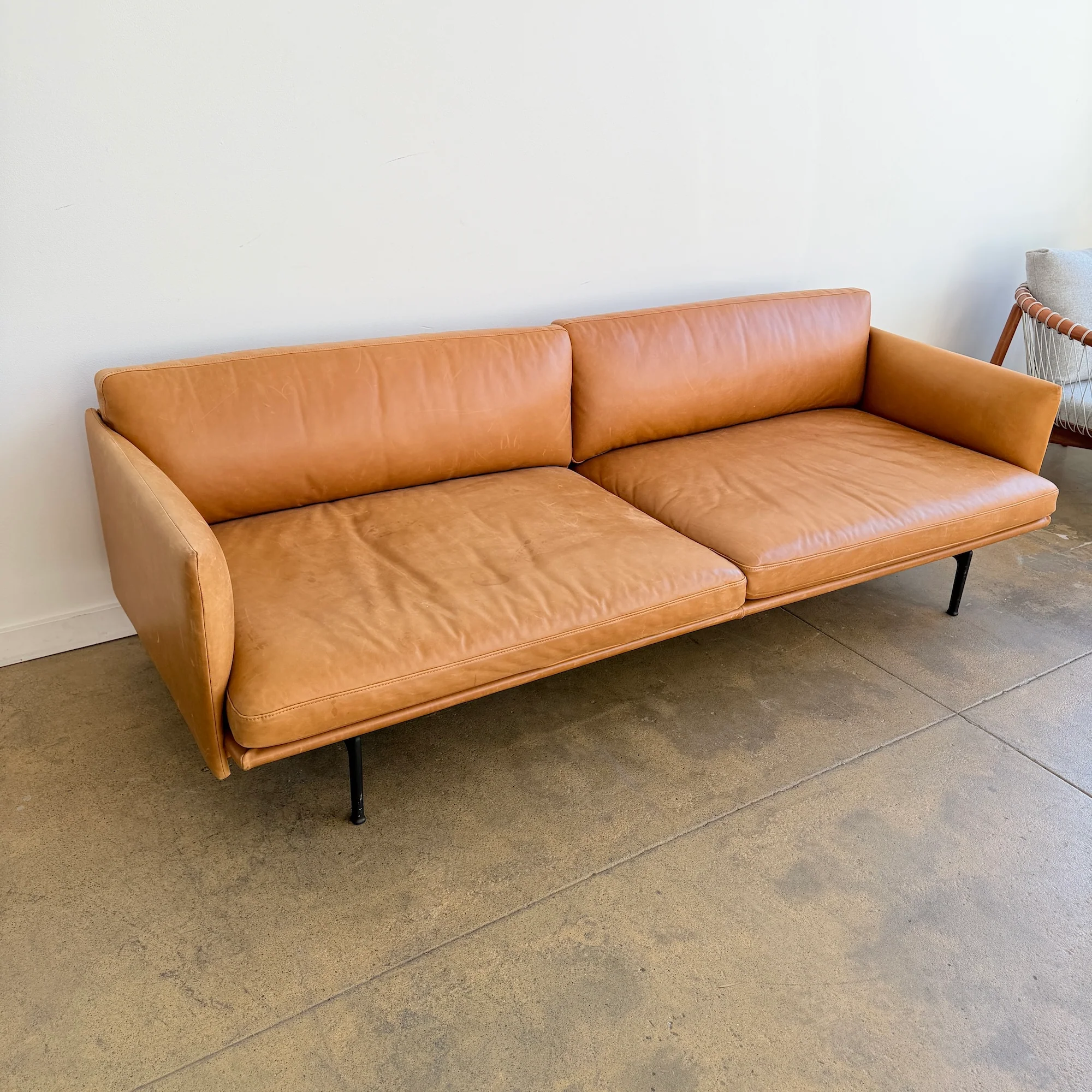 Design Within Reach Muuto Outline leather Sofa - Image 9