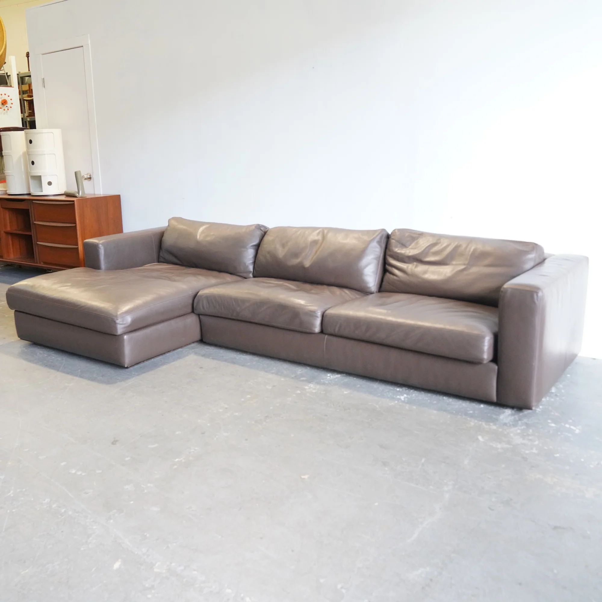 Design Within Reach Reid leather Sectional Sofa - Image 2
