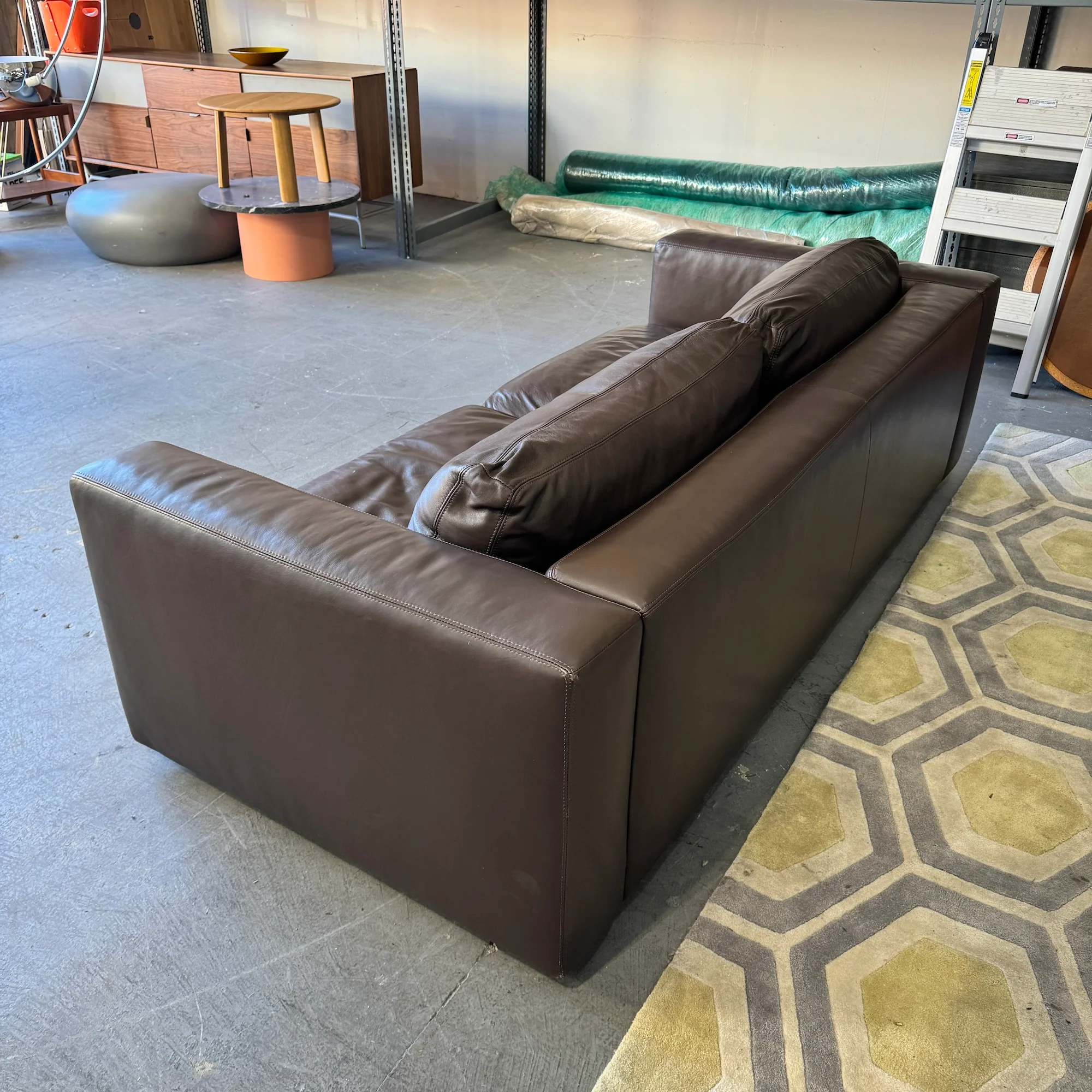 Design Within Reach Reid Leather Sofa - Image 3