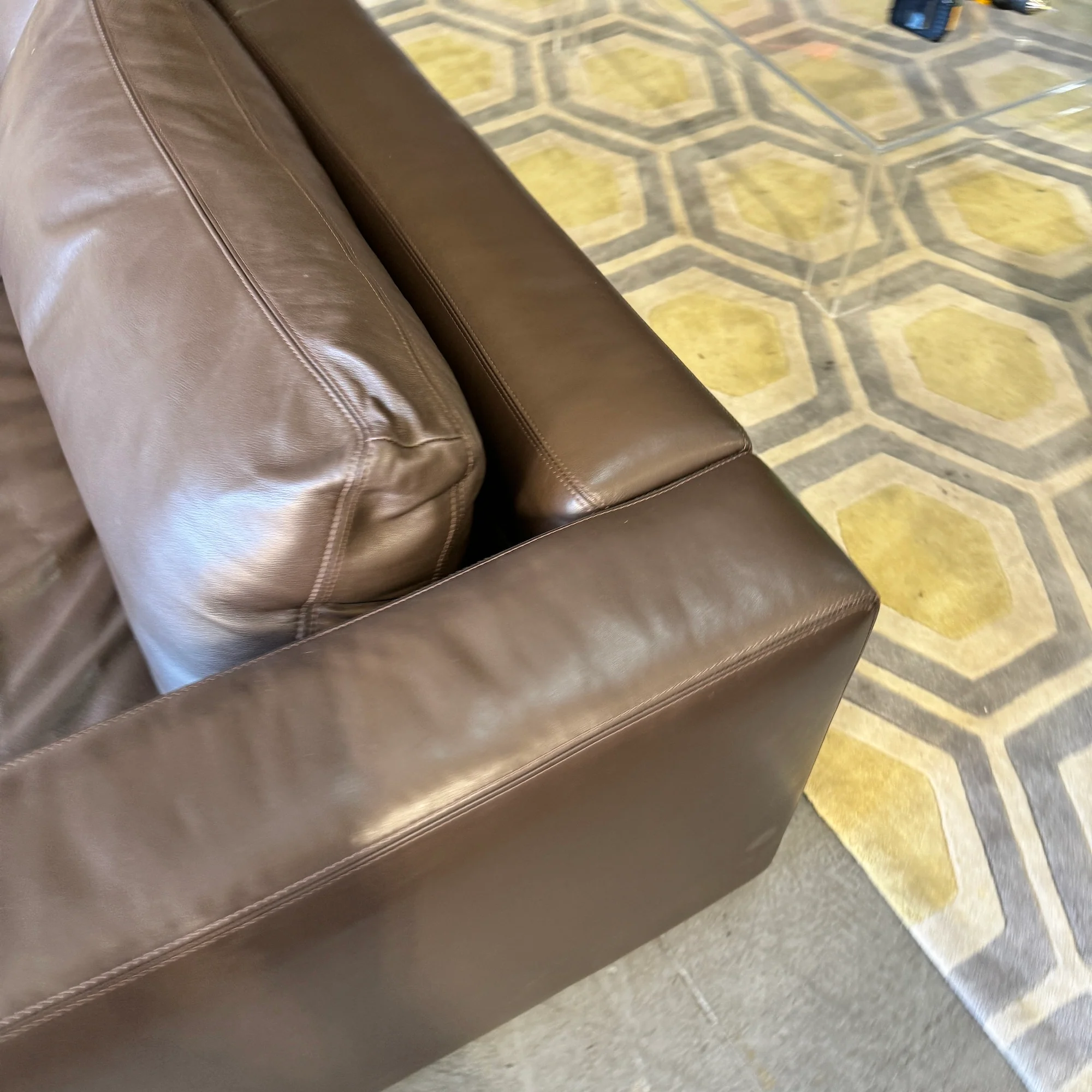 Design Within Reach Reid Leather Sofa - Image 6