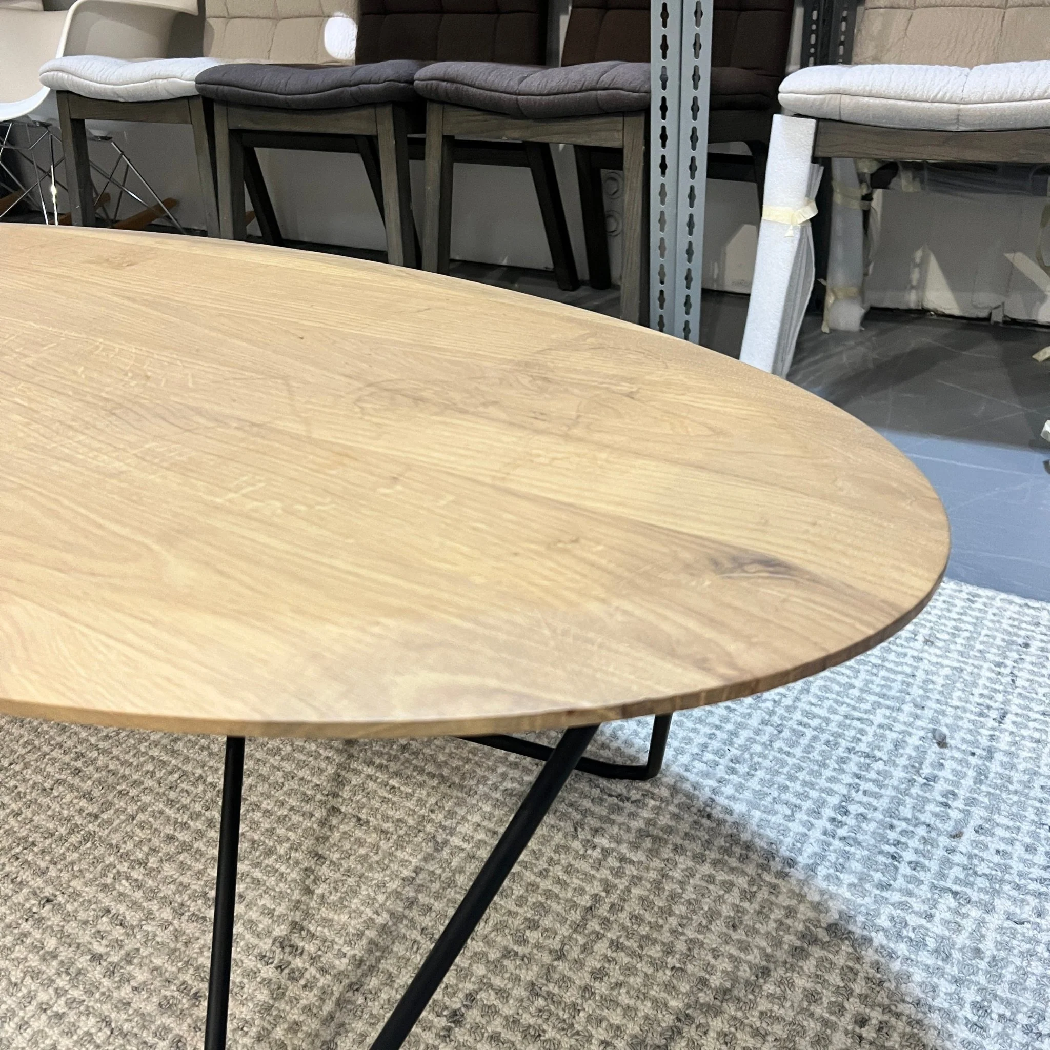 Ethnicraft Oak Orb Oval Coffee Table - Image 3