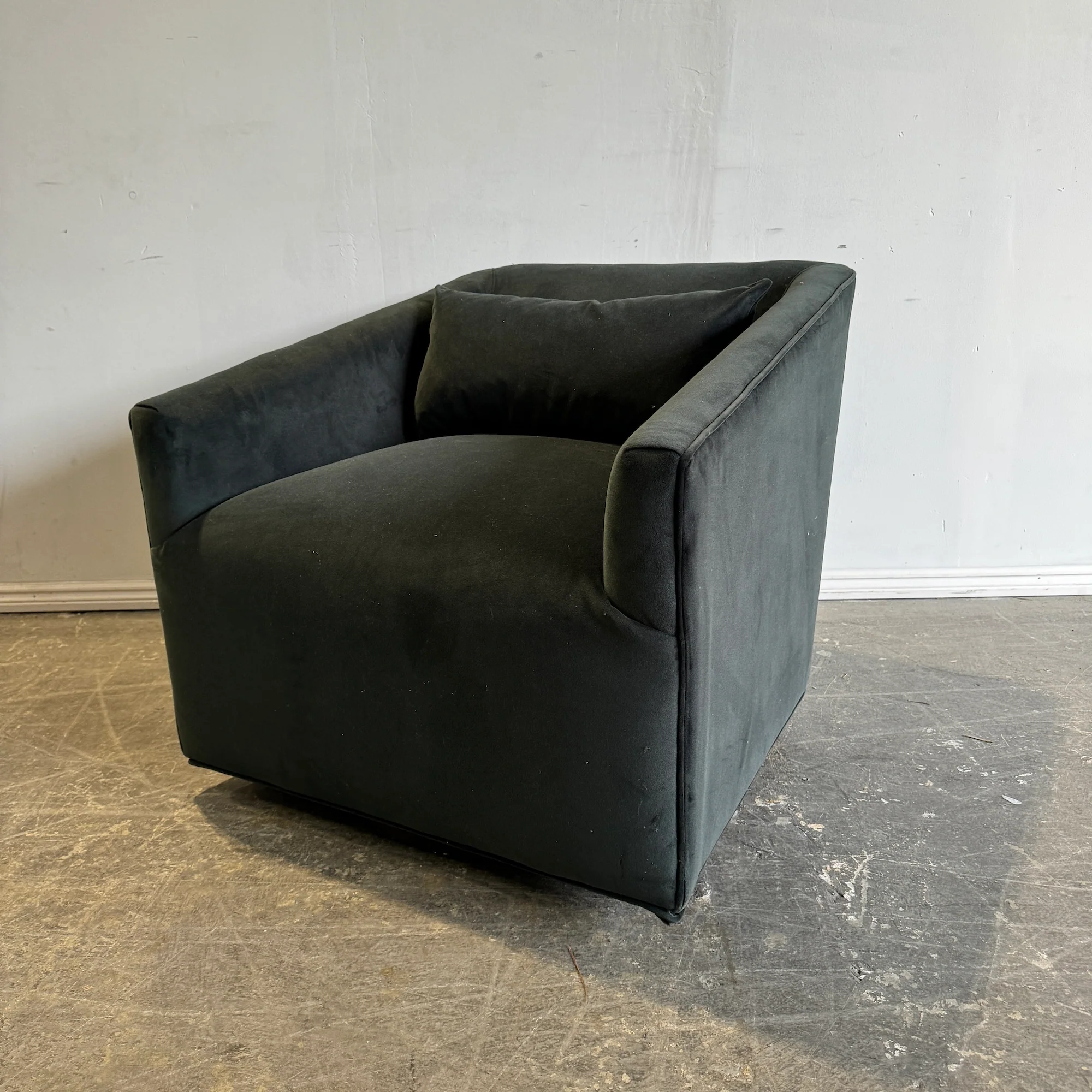 Four Hands York Velvet Swivel Chair - Image 2