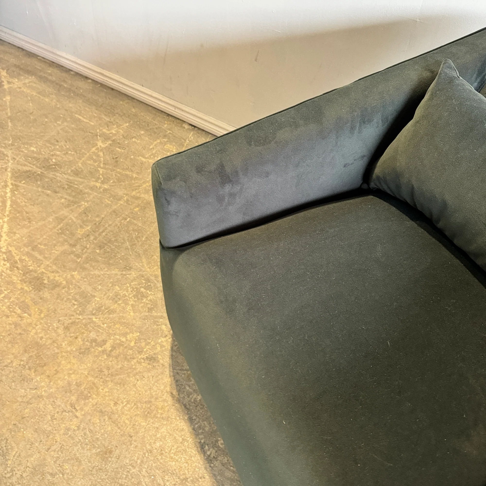 Four Hands York Velvet Swivel Chair - Image 4