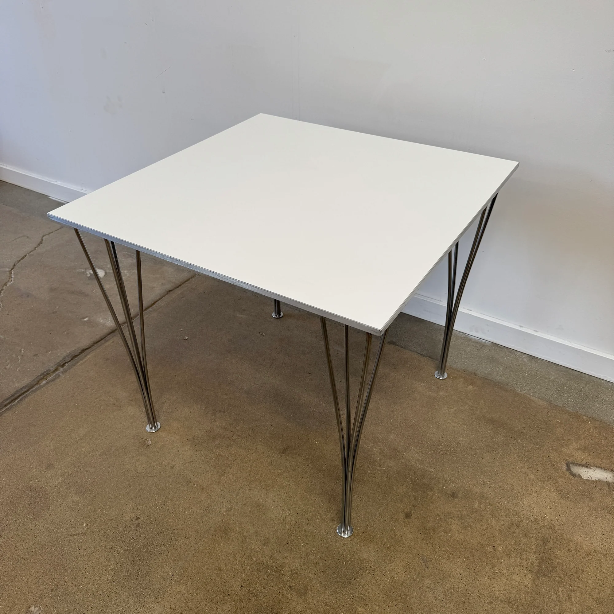 Frtiz Hansen Square Dining Table Designed by Piet Hein, Bruno Mathsson & Arne Jacobsen - Image 4