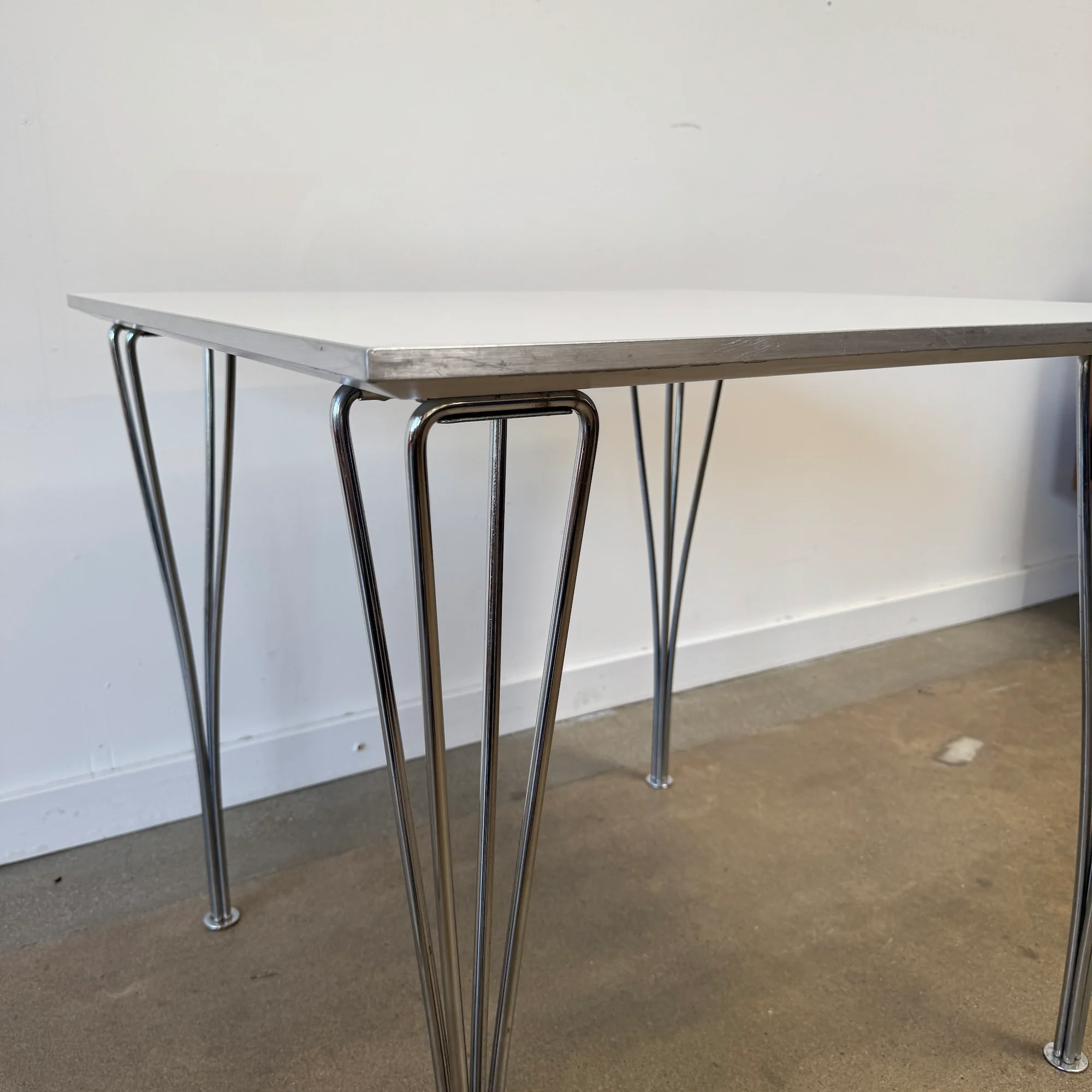 Frtiz Hansen Square Dining Table Designed by Piet Hein, Bruno Mathsson & Arne Jacobsen - Image 6