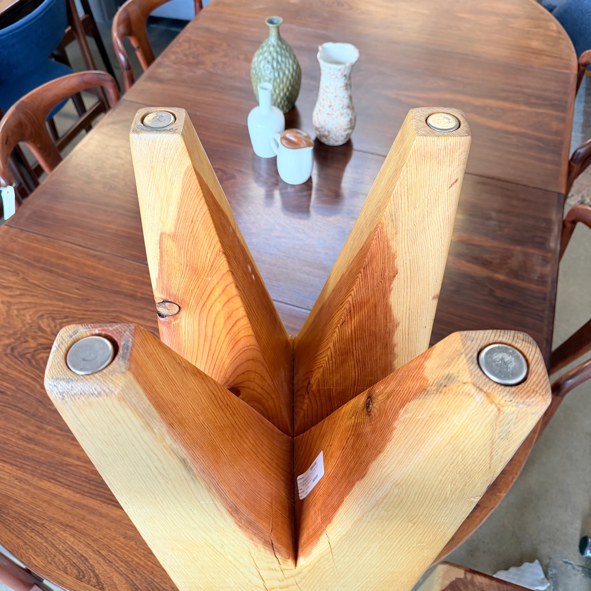 Handcrafted Solid wood Stump Side Table (4 Available) - Image 6