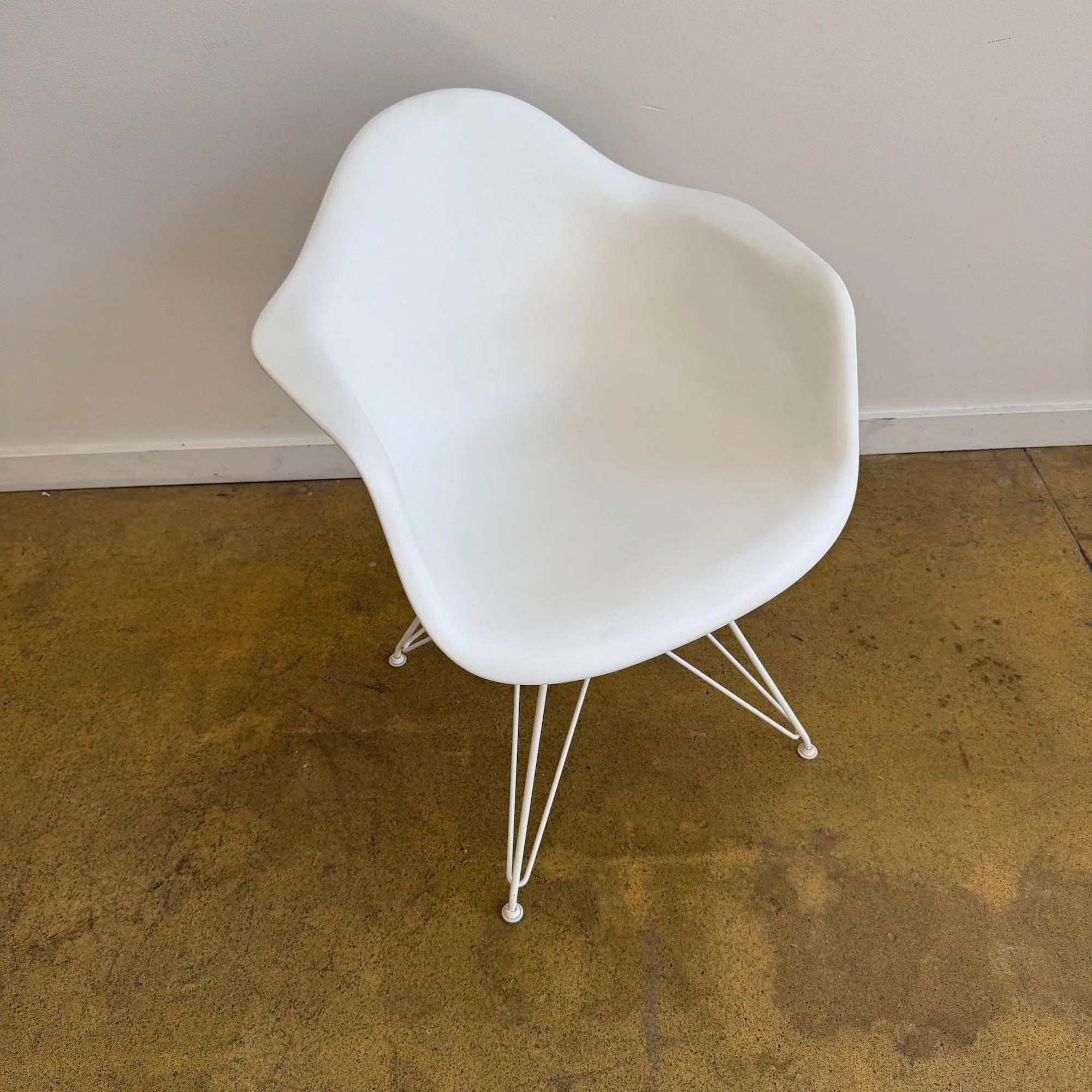 Herman Miller Eames Molded Plastic Armchair (All White) - Image 3