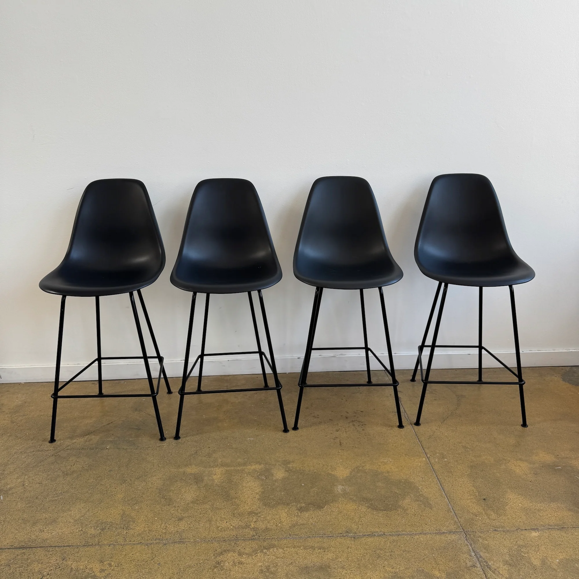 Herman Miller Eames Molded Plastic Counter Stools