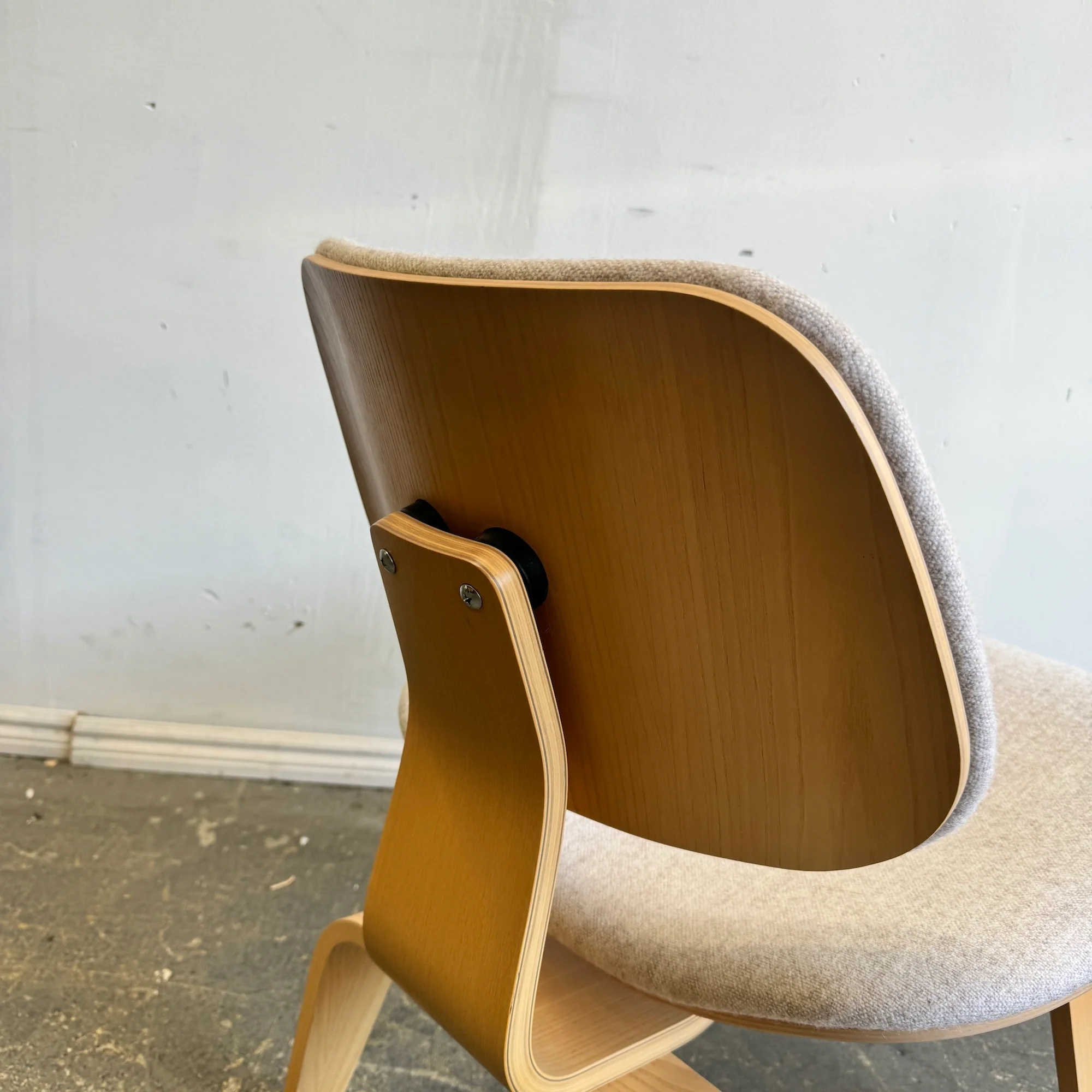 Herman Miller Eames Molded Plywood Lounge Chair with Upholstery - Image 7