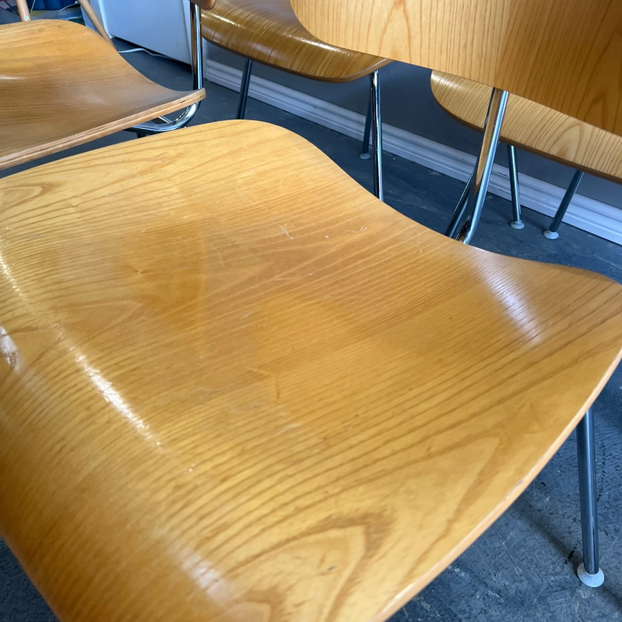 Herman Miller Eames Molded Plywood (Set of 6 )Dining Chairs - Image 4