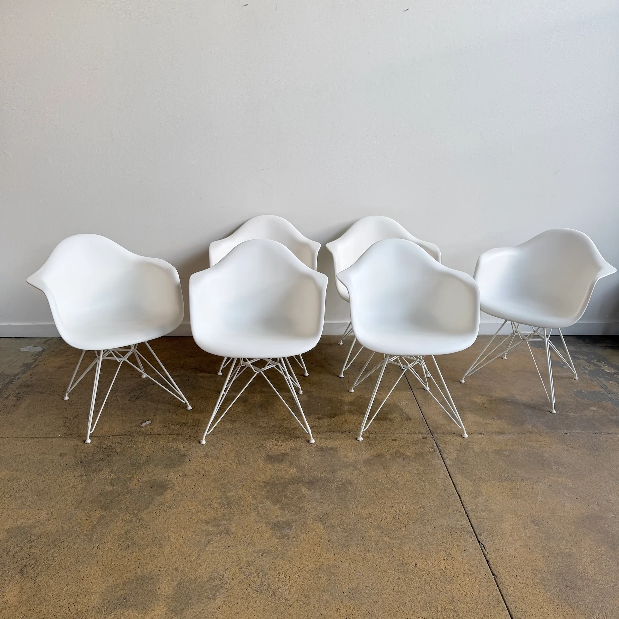 Herman Miller Eames Plastic Armchair with Eiffel Base - Set of 6 - Image 2
