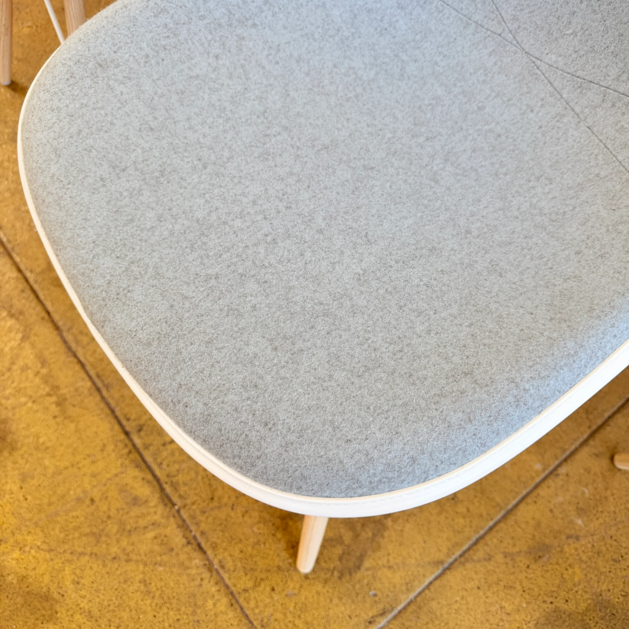 Herman Miller Eames Upholstered Side Chair with Wood Base - Set of 6 - Image 5