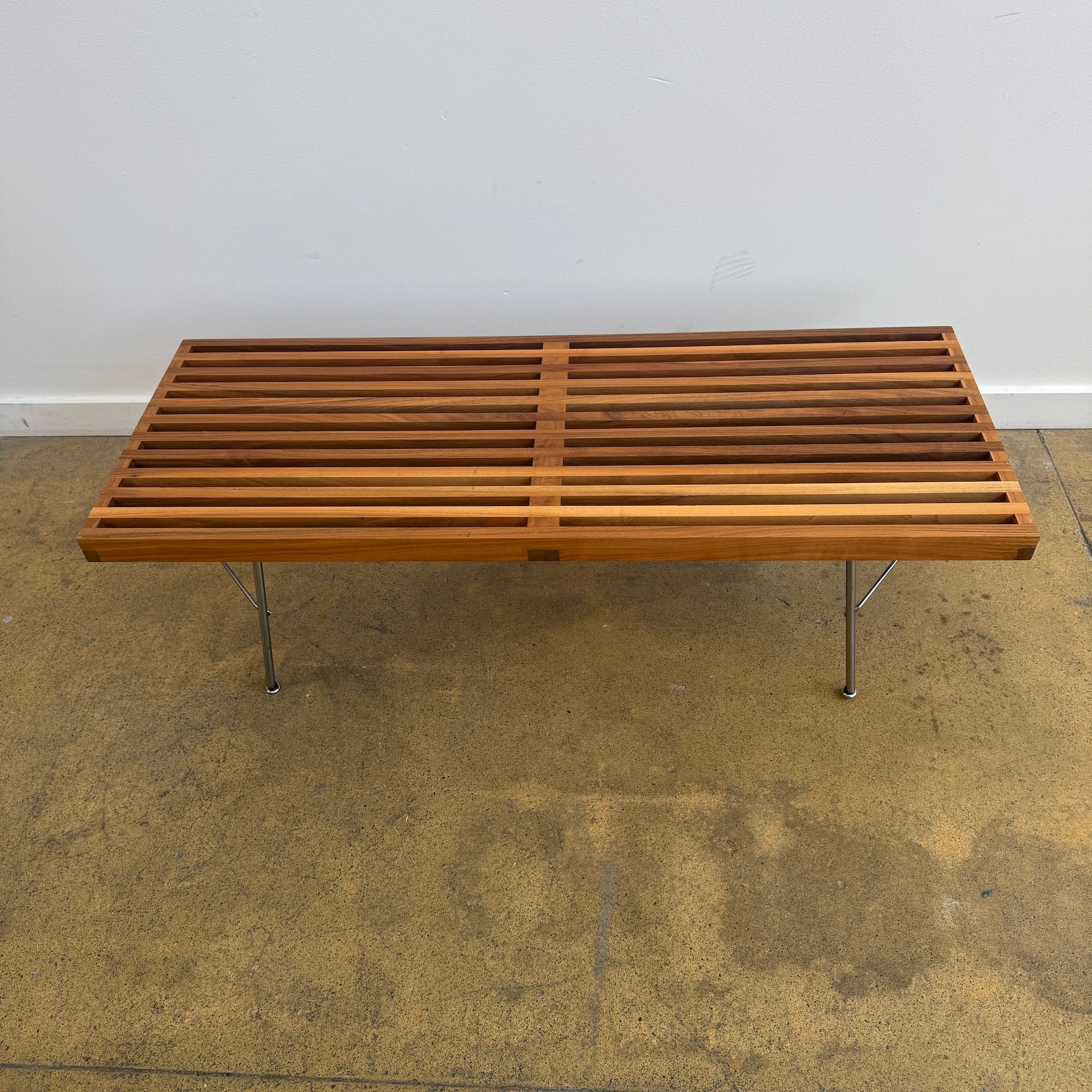 Herman Miller George Nelson Platform Bench with Metal Base - Image 3