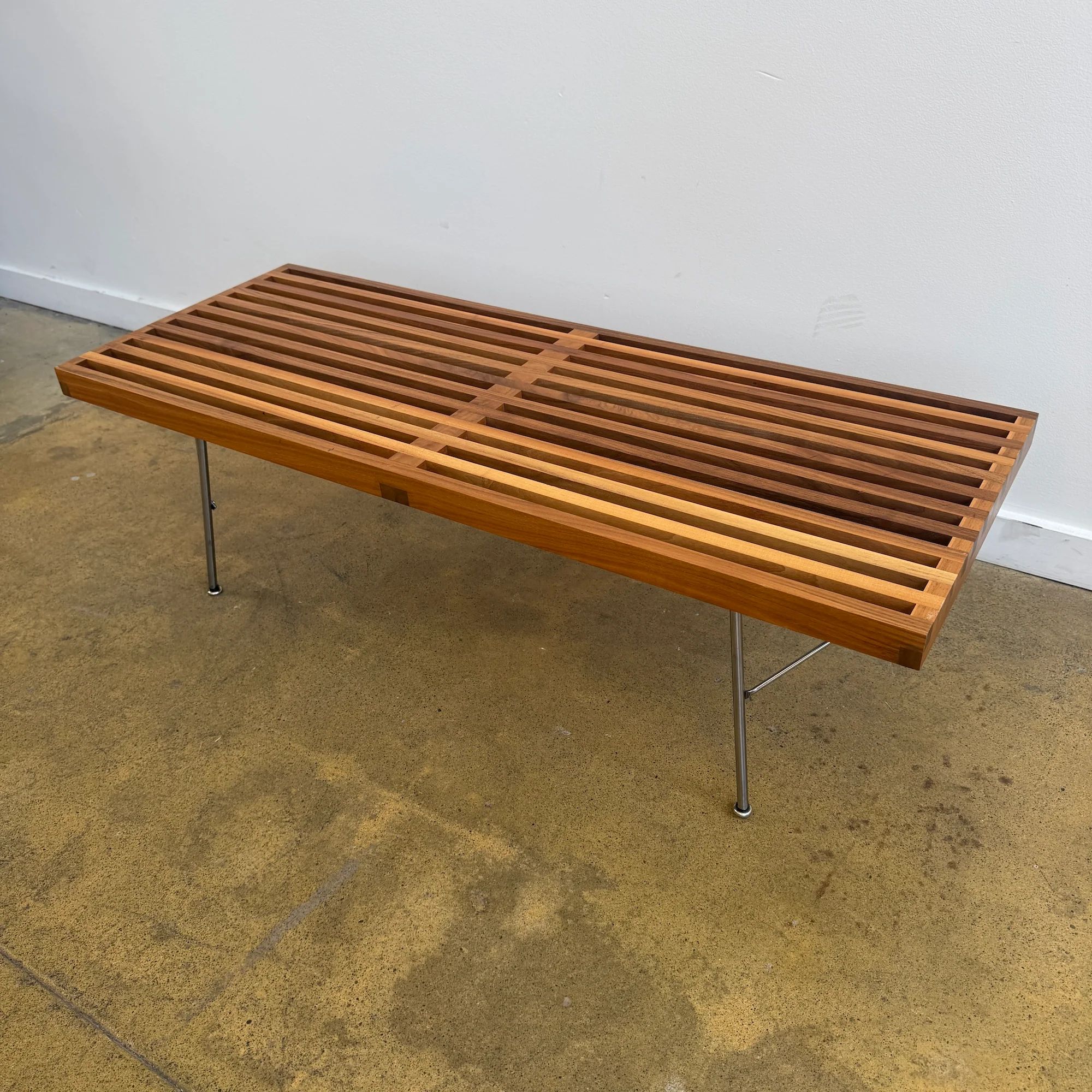 Herman Miller George Nelson Platform Bench with Metal Base - Image 4