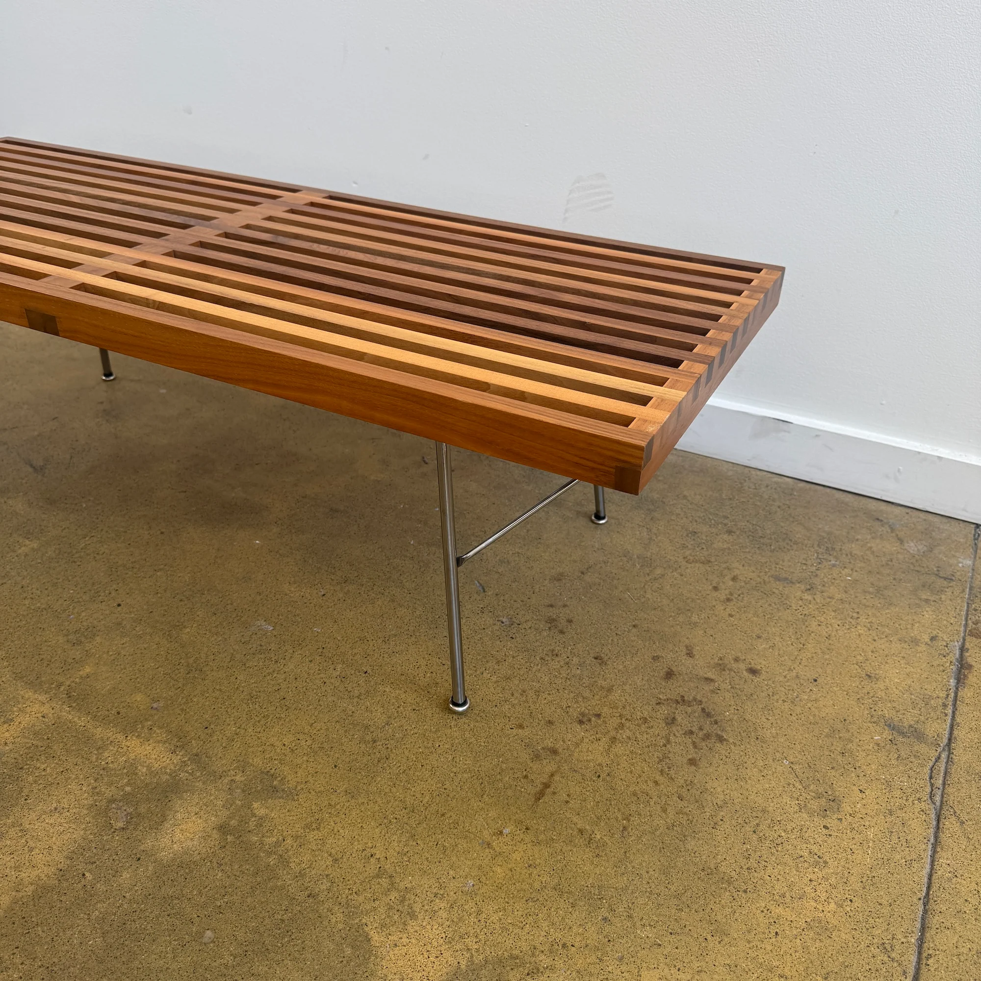Herman Miller George Nelson Platform Bench with Metal Base - Image 6