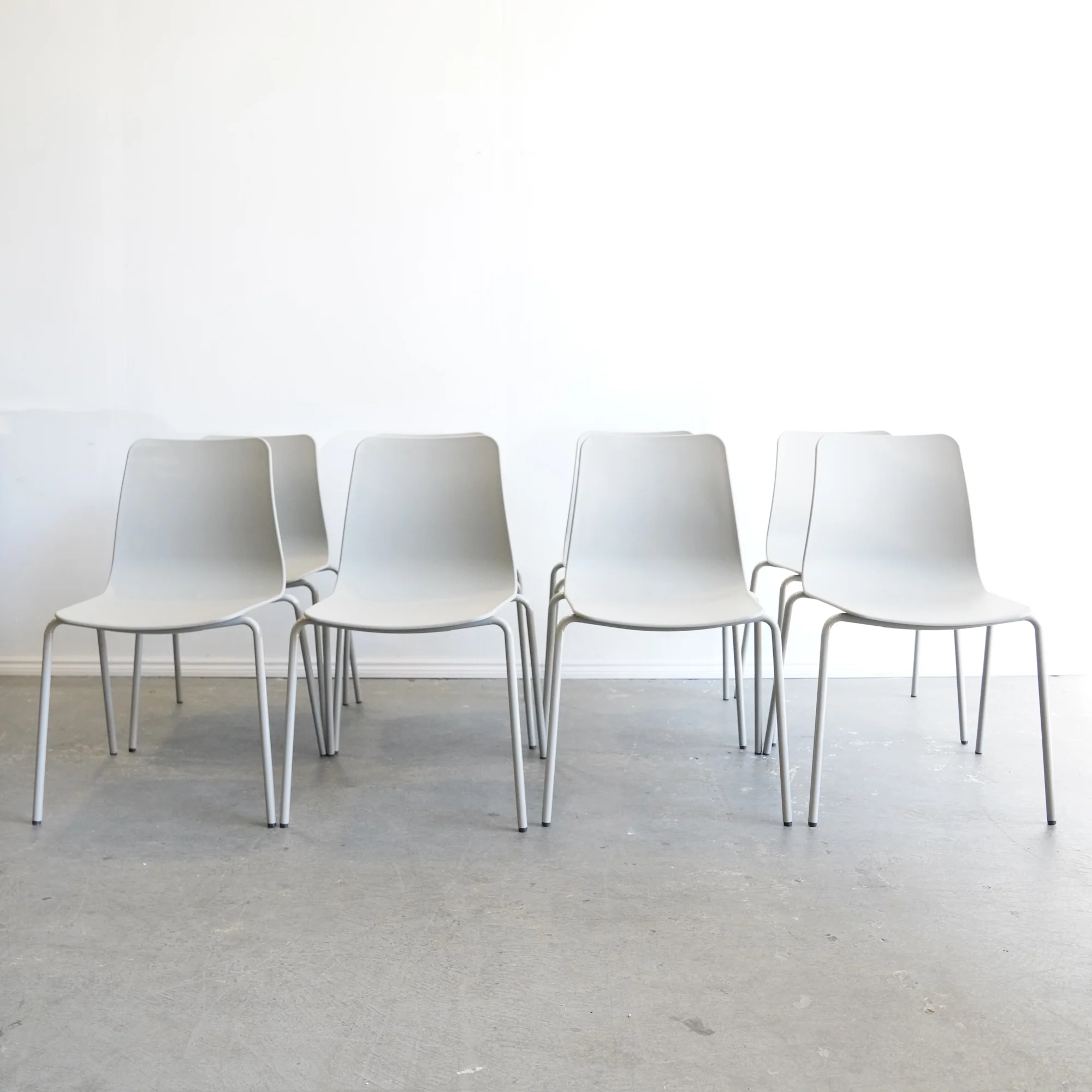Herman Miller Naughtone Brand New! set of 8 stacking chairs