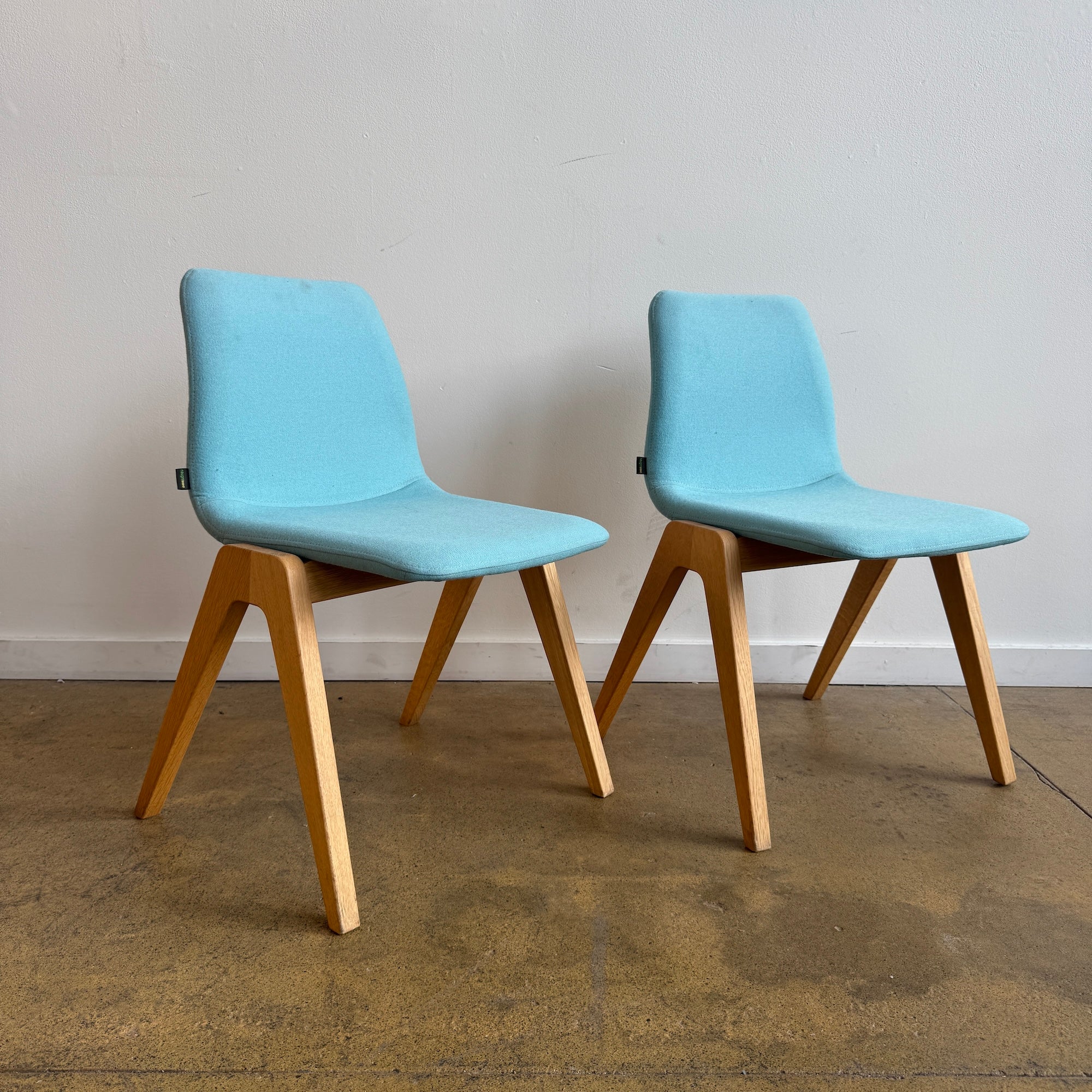 Herman Miller Naughtone Viv Wood dining chairs
