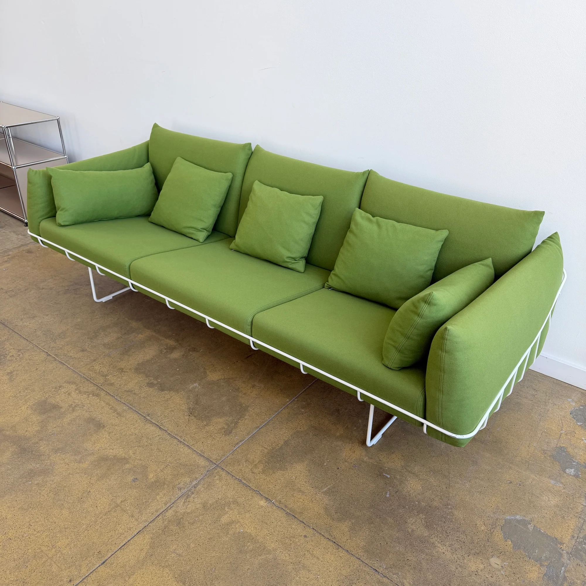 Herman Miller Wireframe Sofa by Sam Hecht & Kim Colin (Green) - Image 4