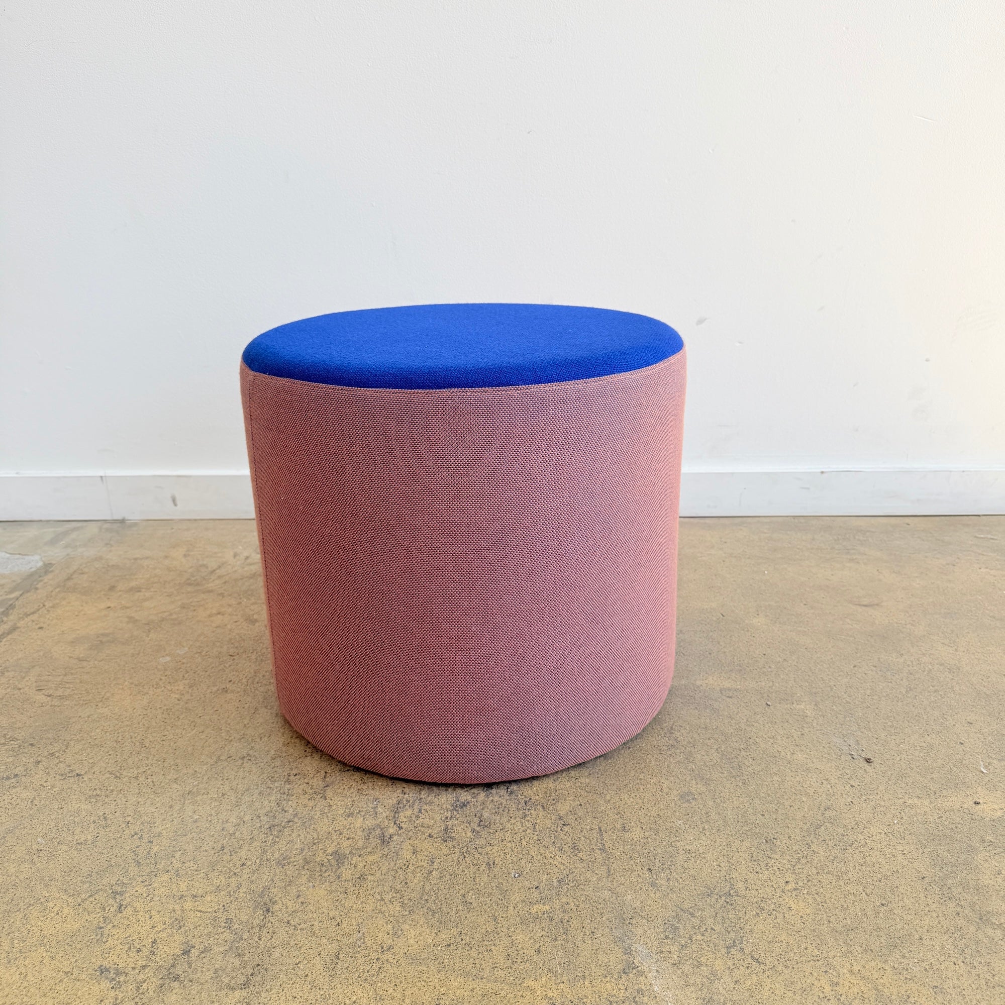 Hon Mini Cylinder Ottoman with Maharam Fabric