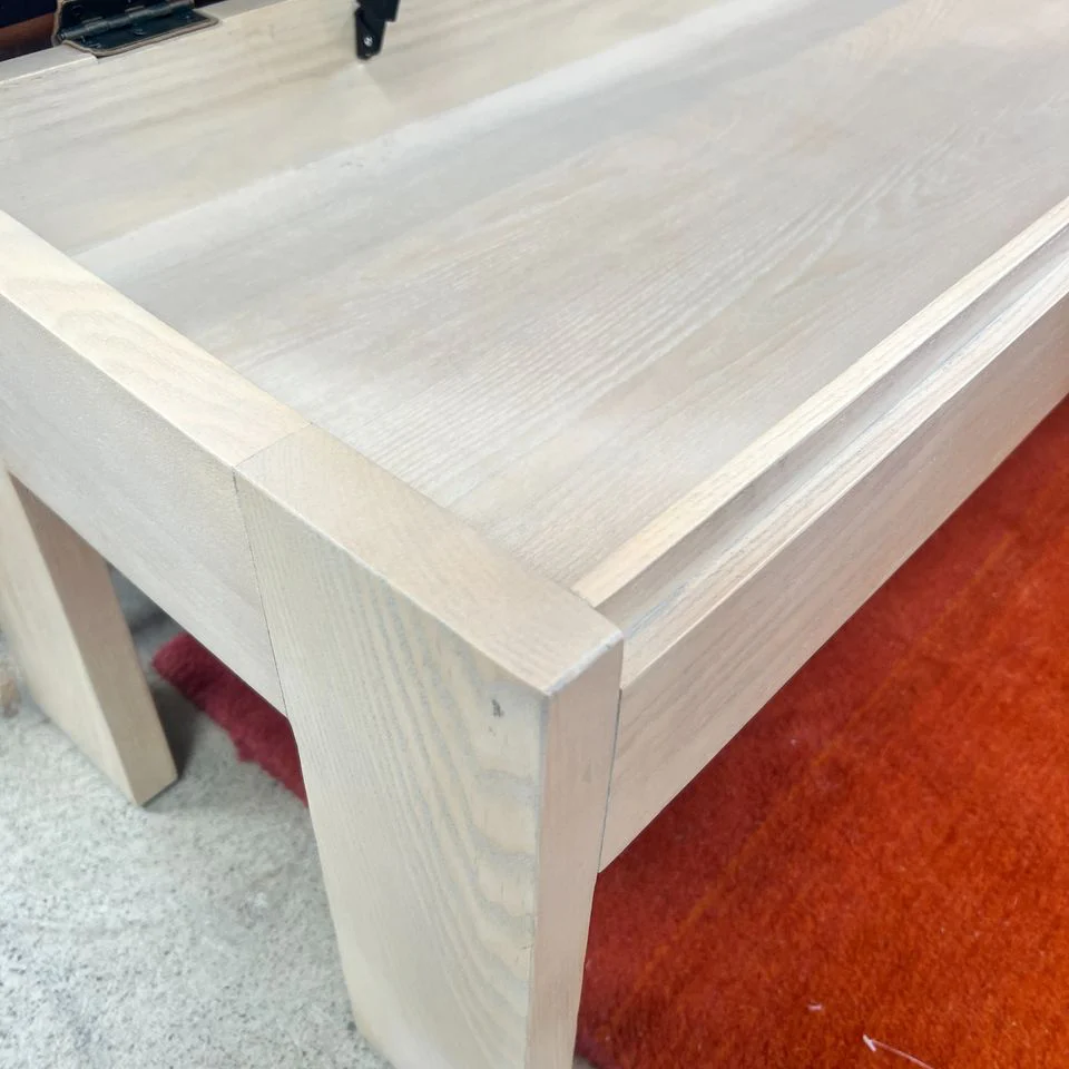 Interior Define Leather Cade Storage Bench - Image 4