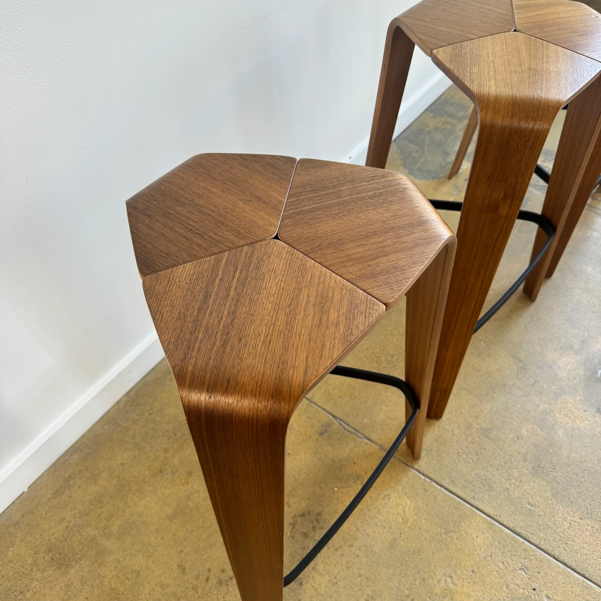 Jehs + Laub set of 3 Tre barstools for Davis - Image 7
