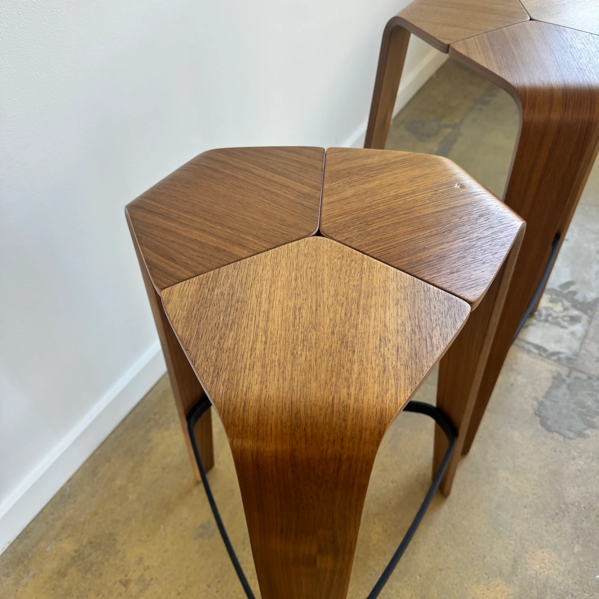 Jehs + Laub set of 3 Tre barstools for Davis - Image 8