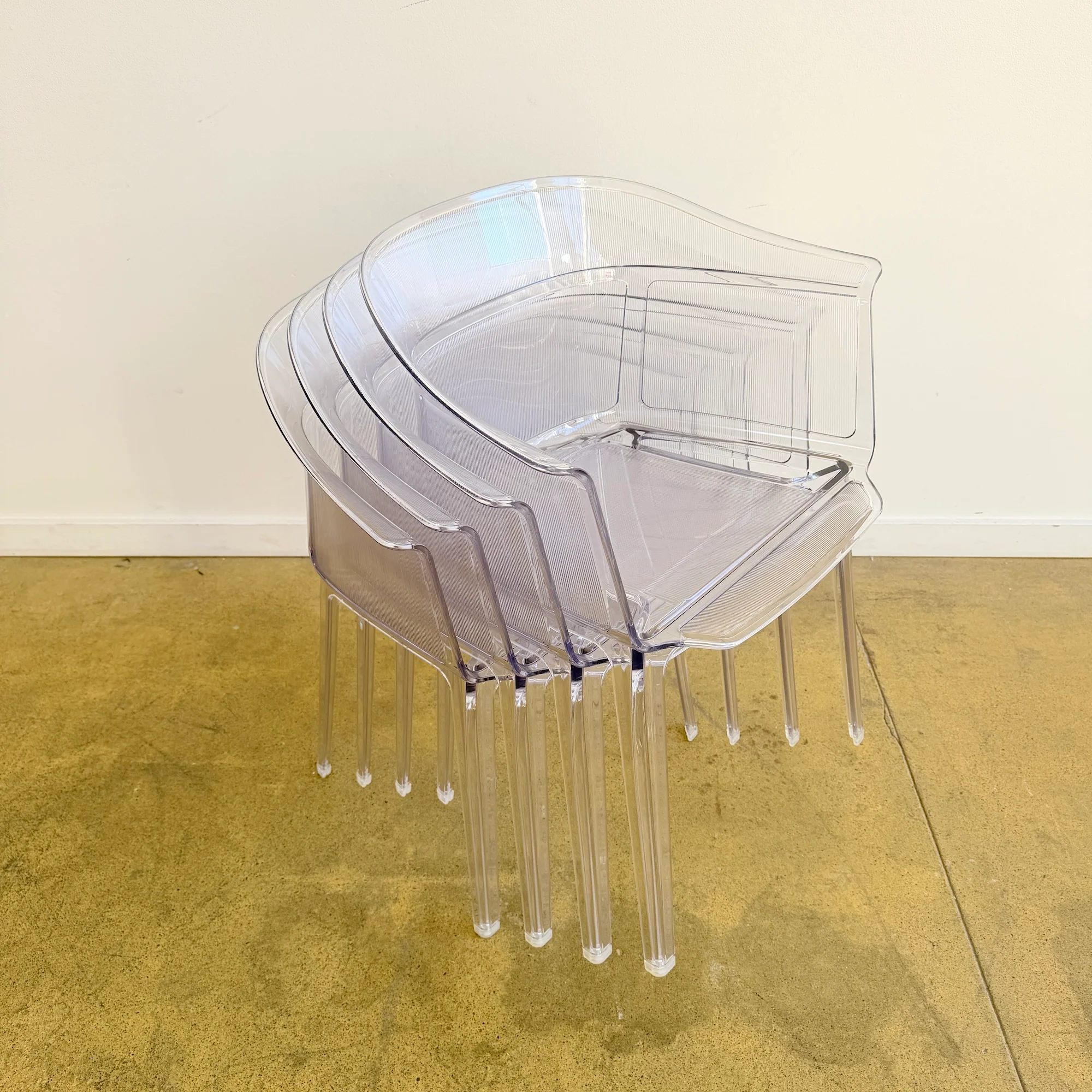 Kartell Papyrus Set of 4 Stacking Chairs by Ronan & Erwan Bouroullec - Image 8