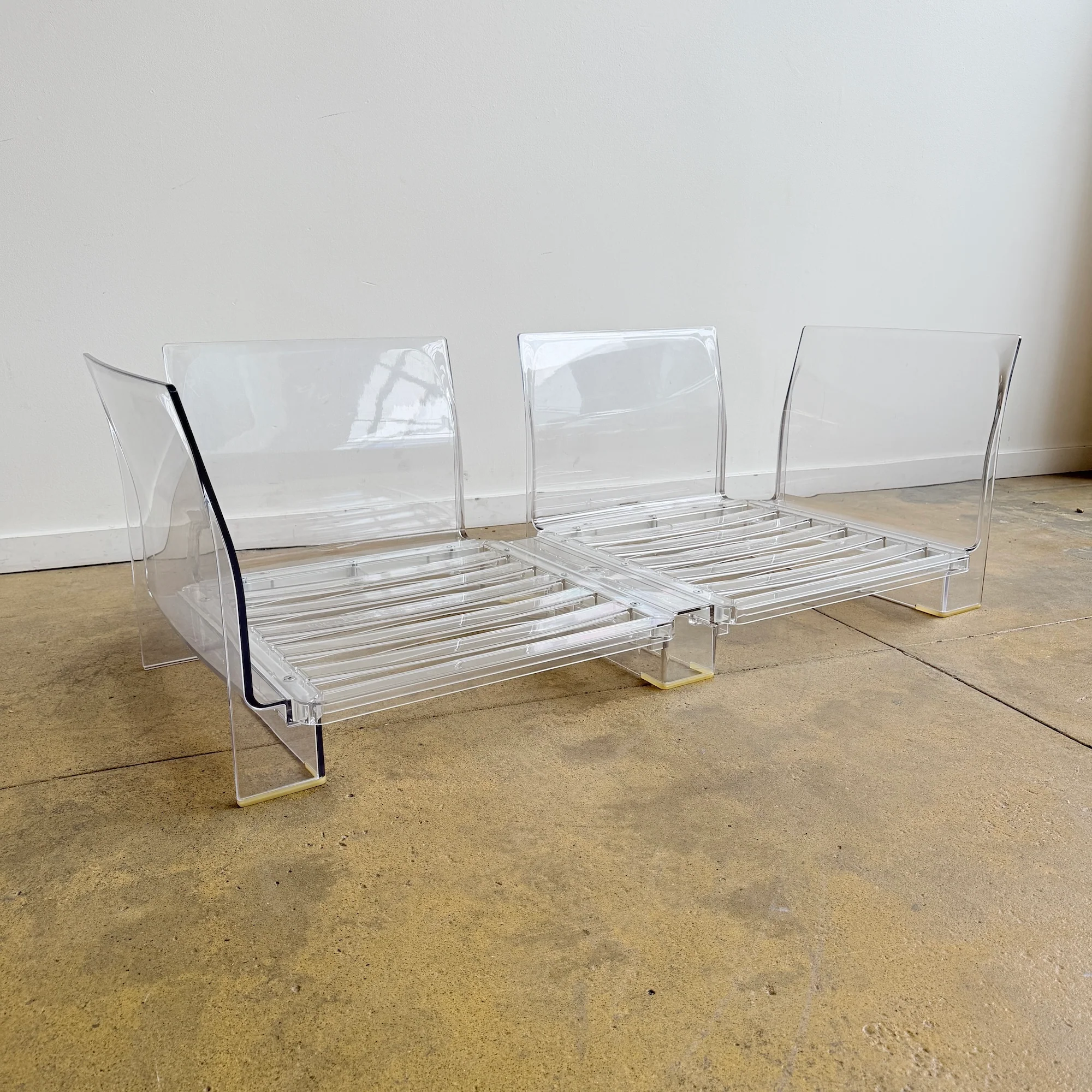 Kartell Piero Lissoni "Pop" 2 Seat Leather Sofa - Image 4