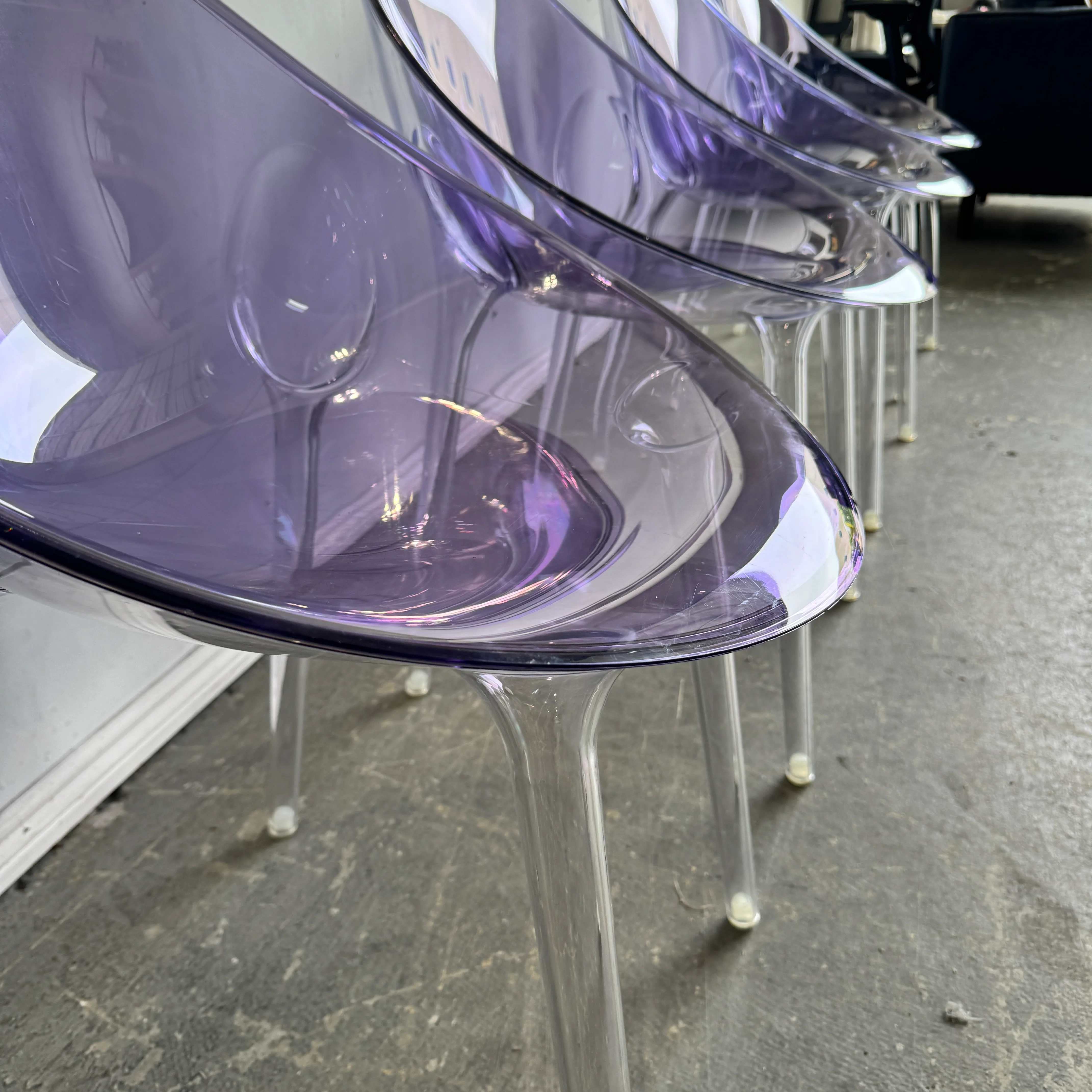 Kartell Set of 8 Mr. Impossible Chai Designed by Philippe Starck - Image 10