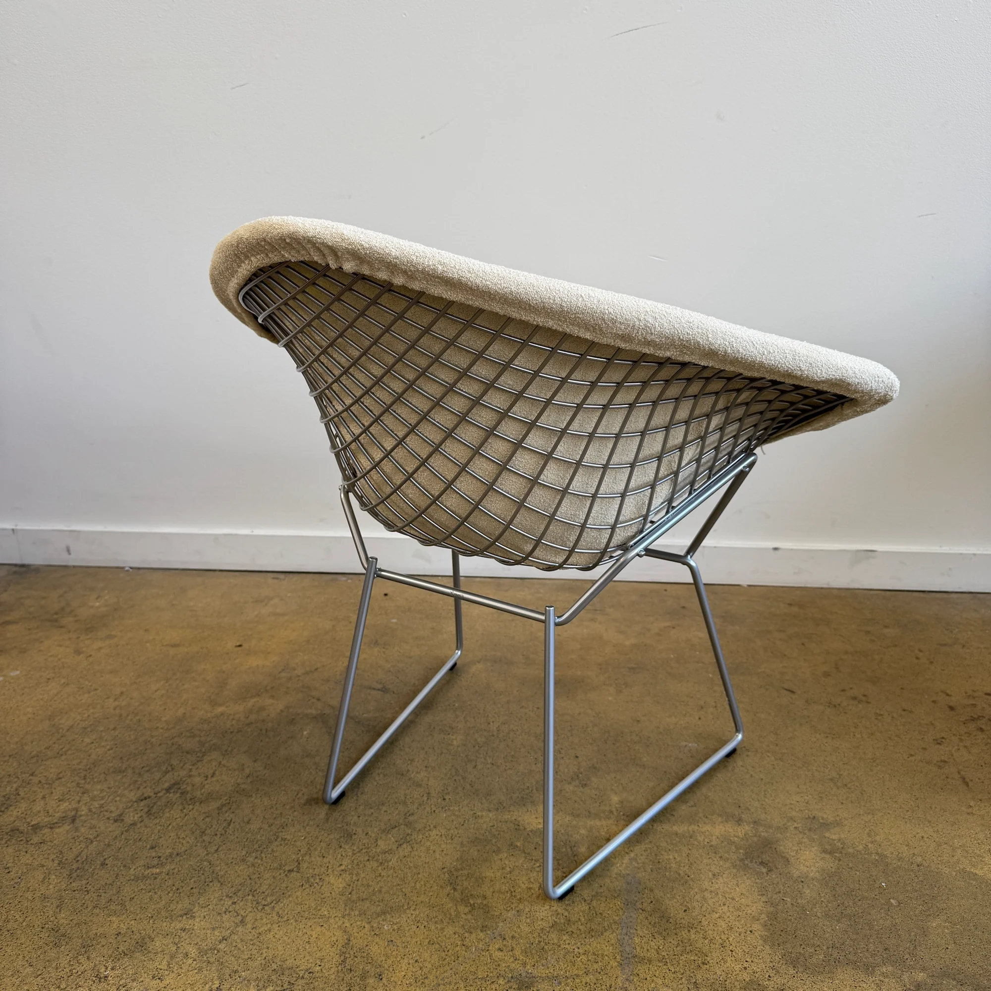 Knoll® Bertoia Diamond Lounge Chair- Full Cover (Maharam Snow Boucle) - Image 3