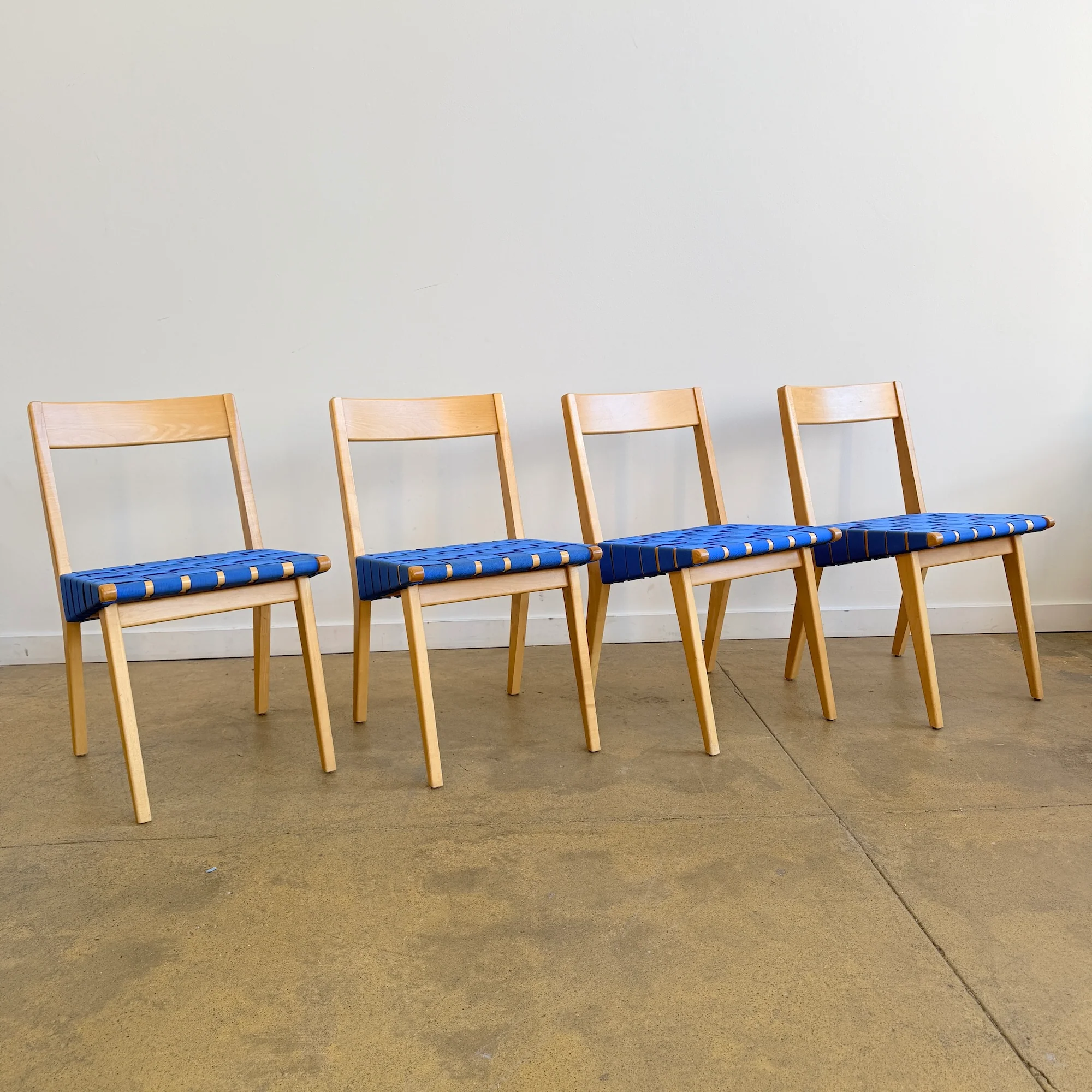 Knoll Jens Risom 4 Dining Chairs