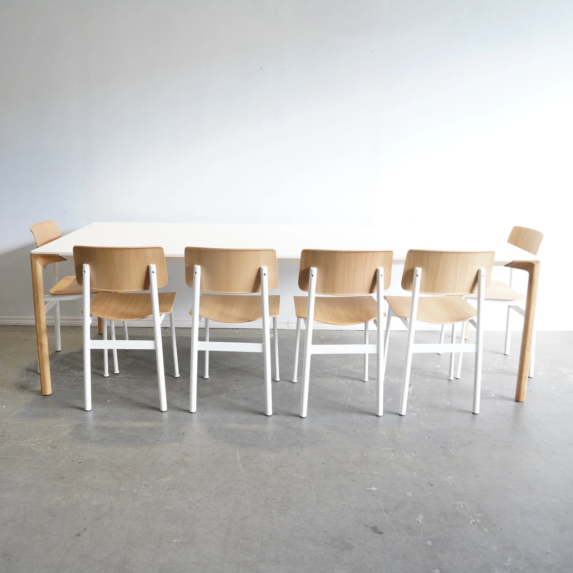Kristalia Boiacca Wood Table with metal base - Image 3