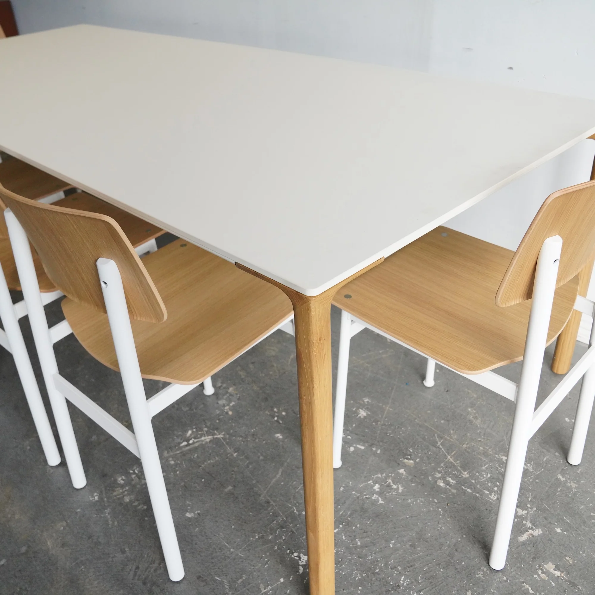 Kristalia Boiacca Wood Table with metal base - Image 4