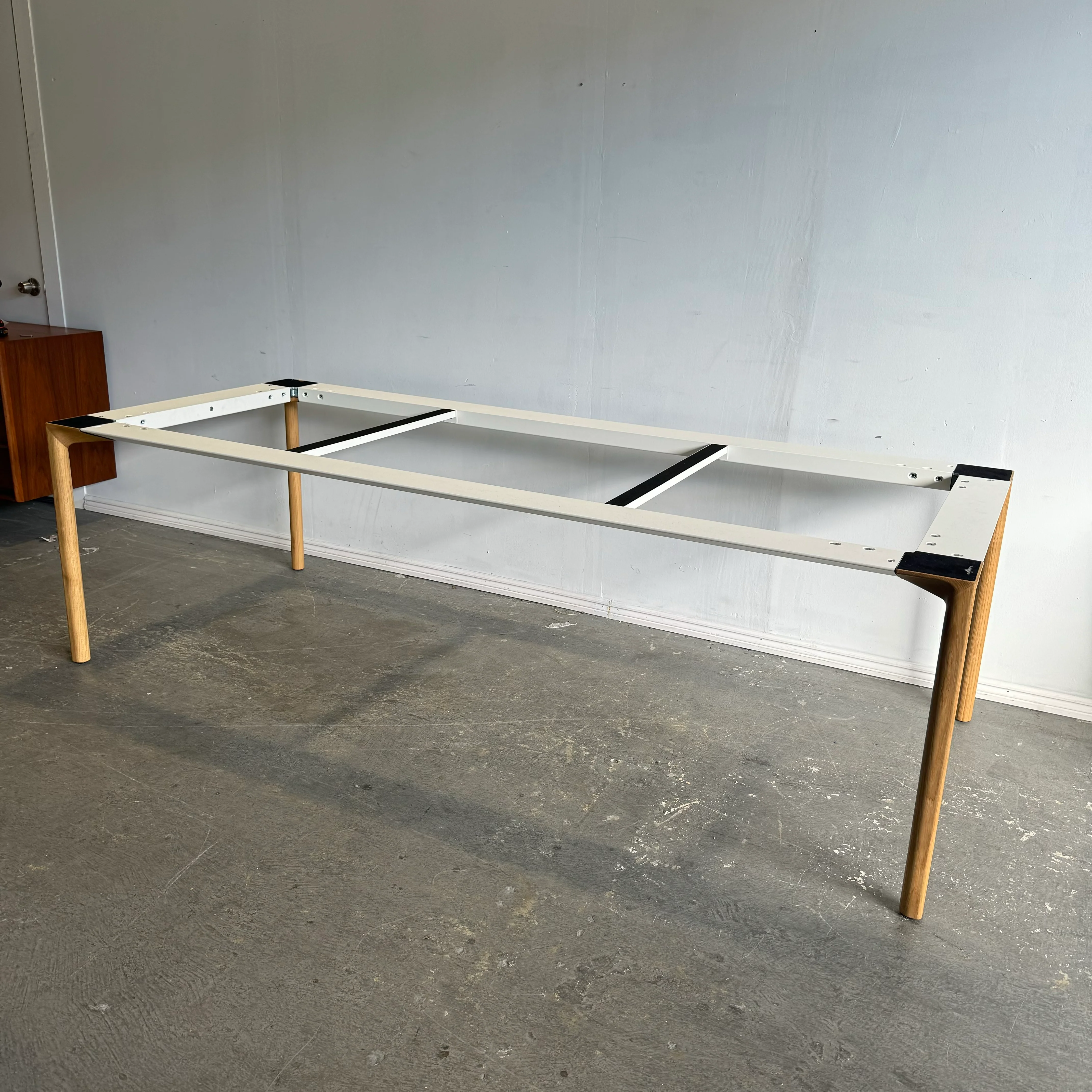 Kristalia Boiacca Wood Table with metal base - Image 5