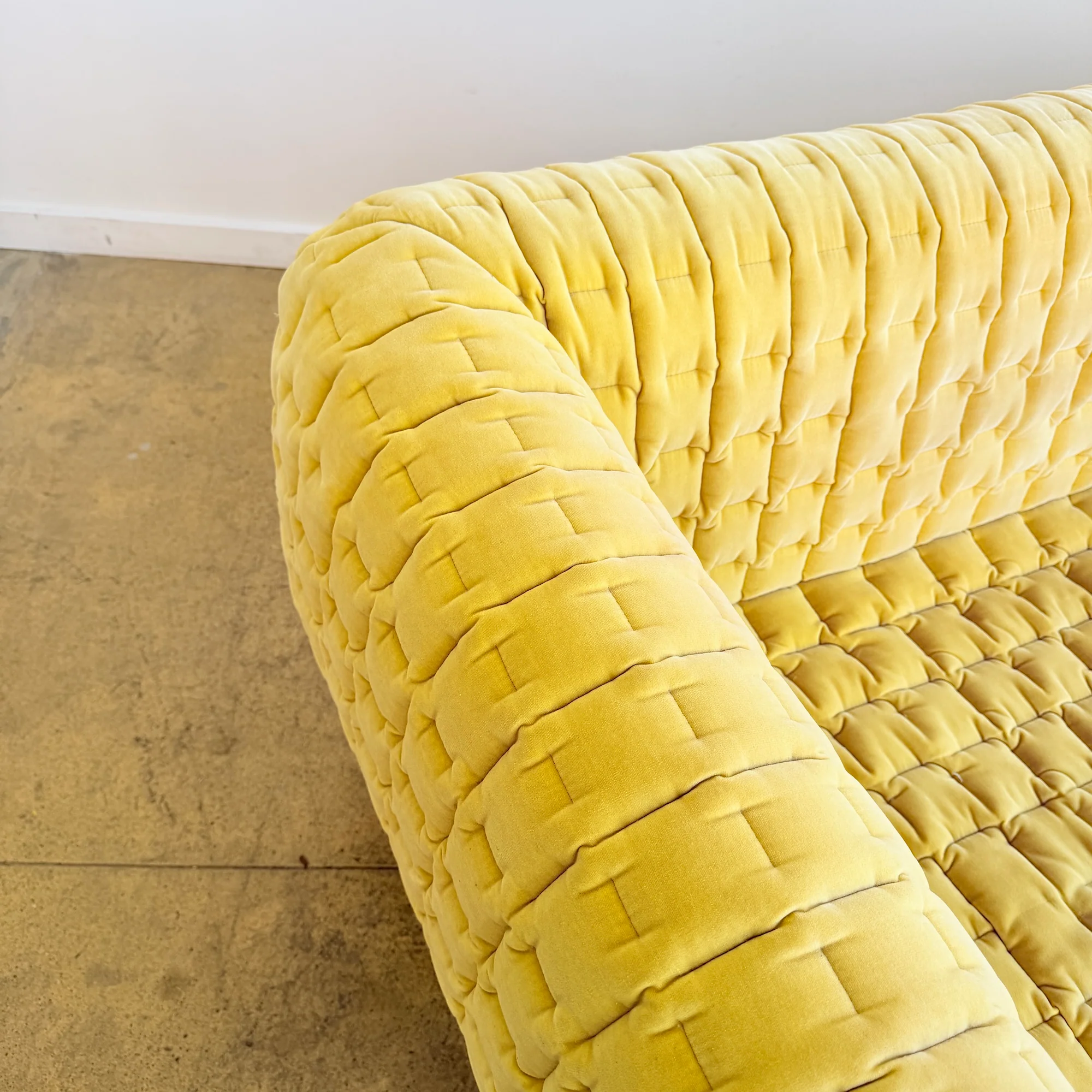 Ligne Roset Performance Velvet “Ruché” Sofa by  Inga Sempé - Image 6