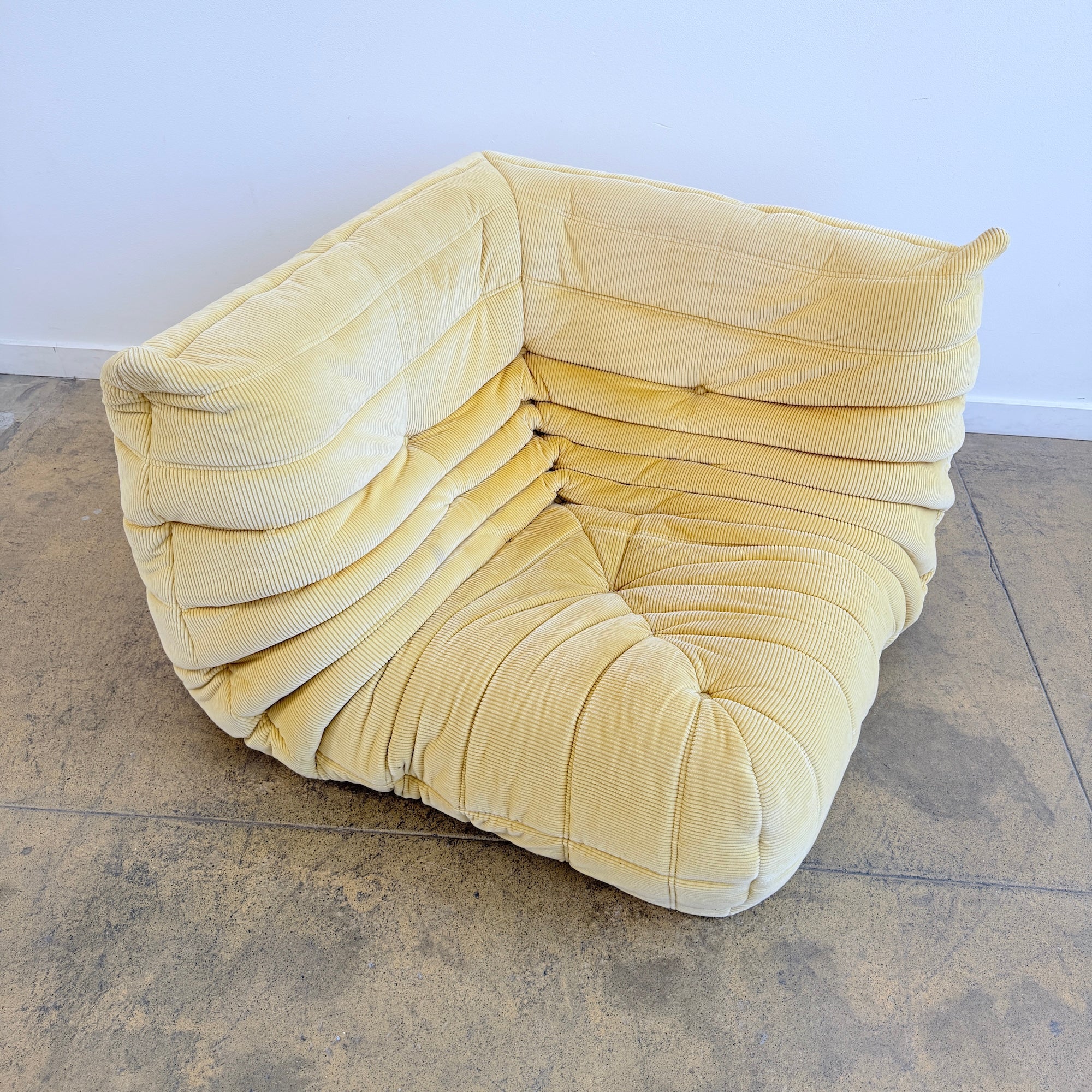 Ligne Roset Togo Corner Seat - Corduroy Fabric - Image 4