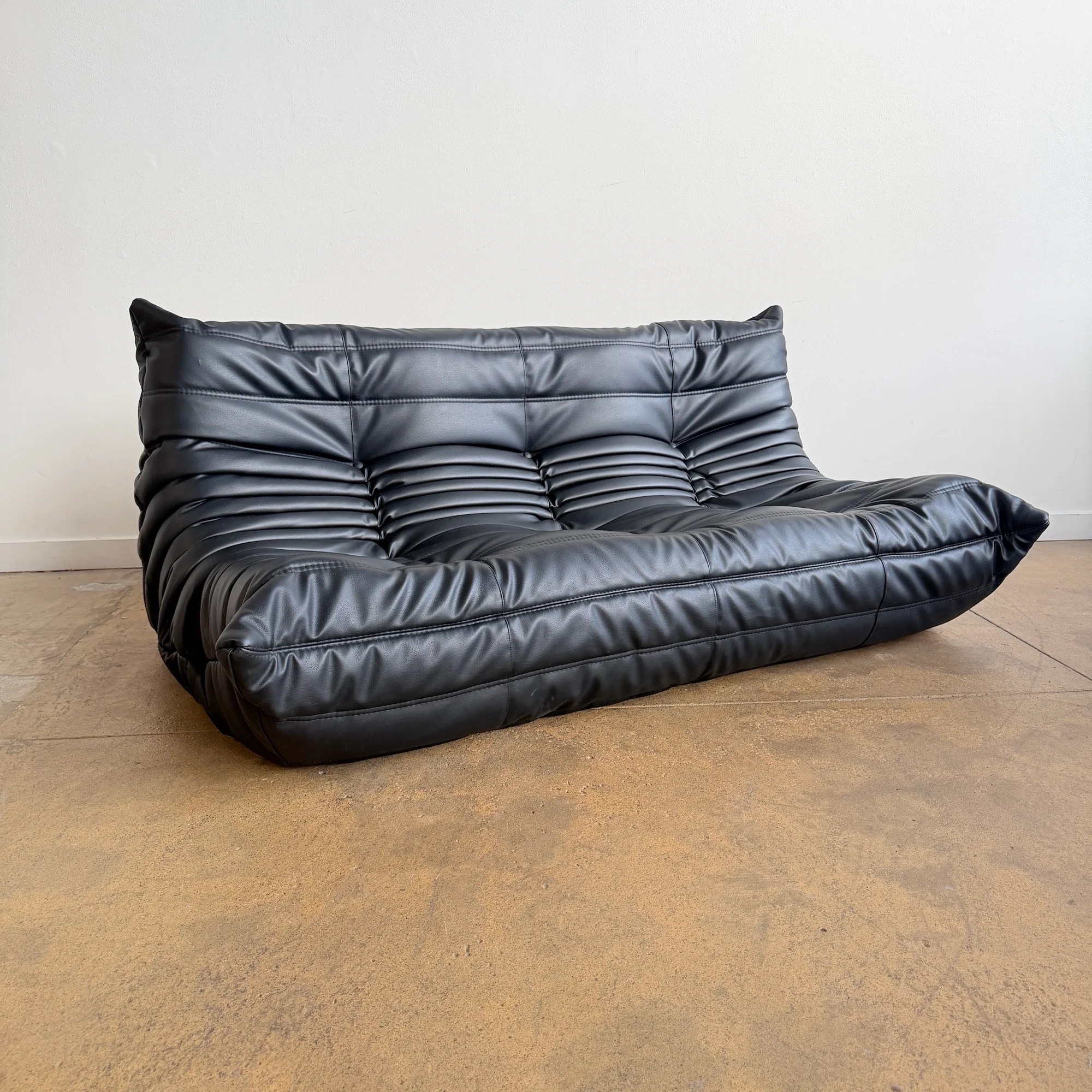 Ligne Roset Togo Leather 3 Seater Sofa