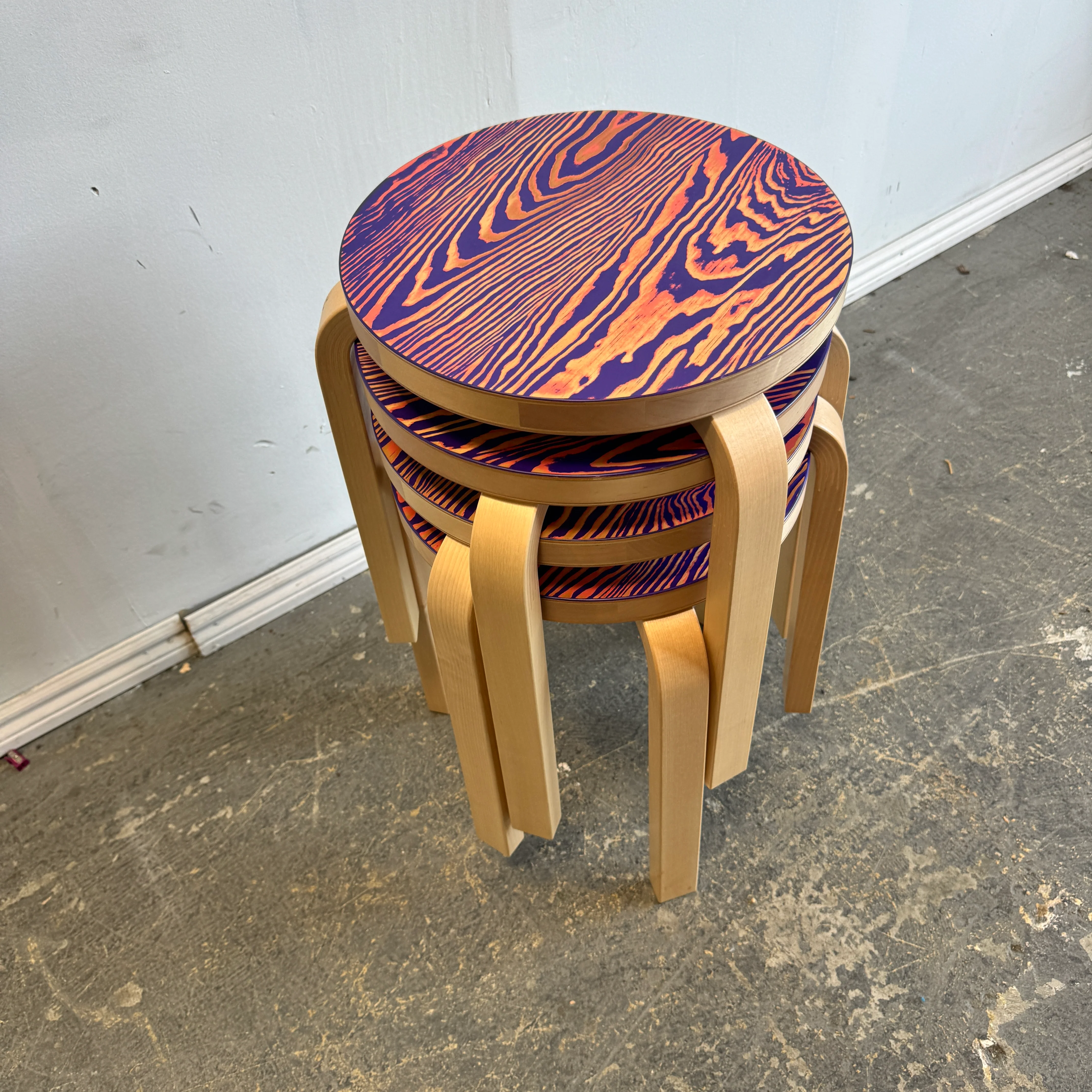 Limited Edition! Artek Aalto ColoRing 60 Stacking Stool by Jo Nagasaka (Price Per) - Image 4